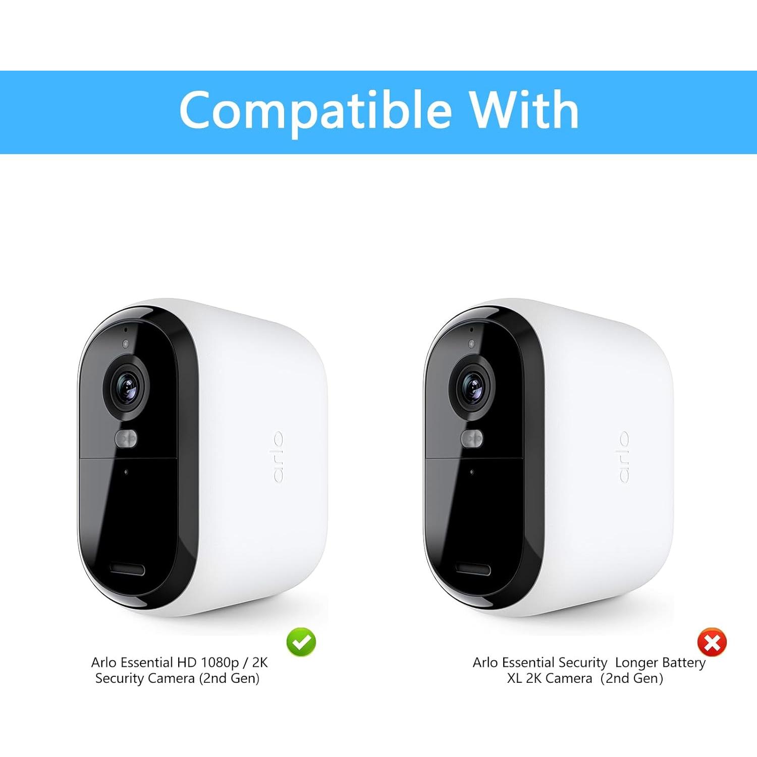 Cubiertas de Silicona HOLACA para Cámara Arlo Esencial 2da Gen - Protección Antirayaduras (1 Paquete)