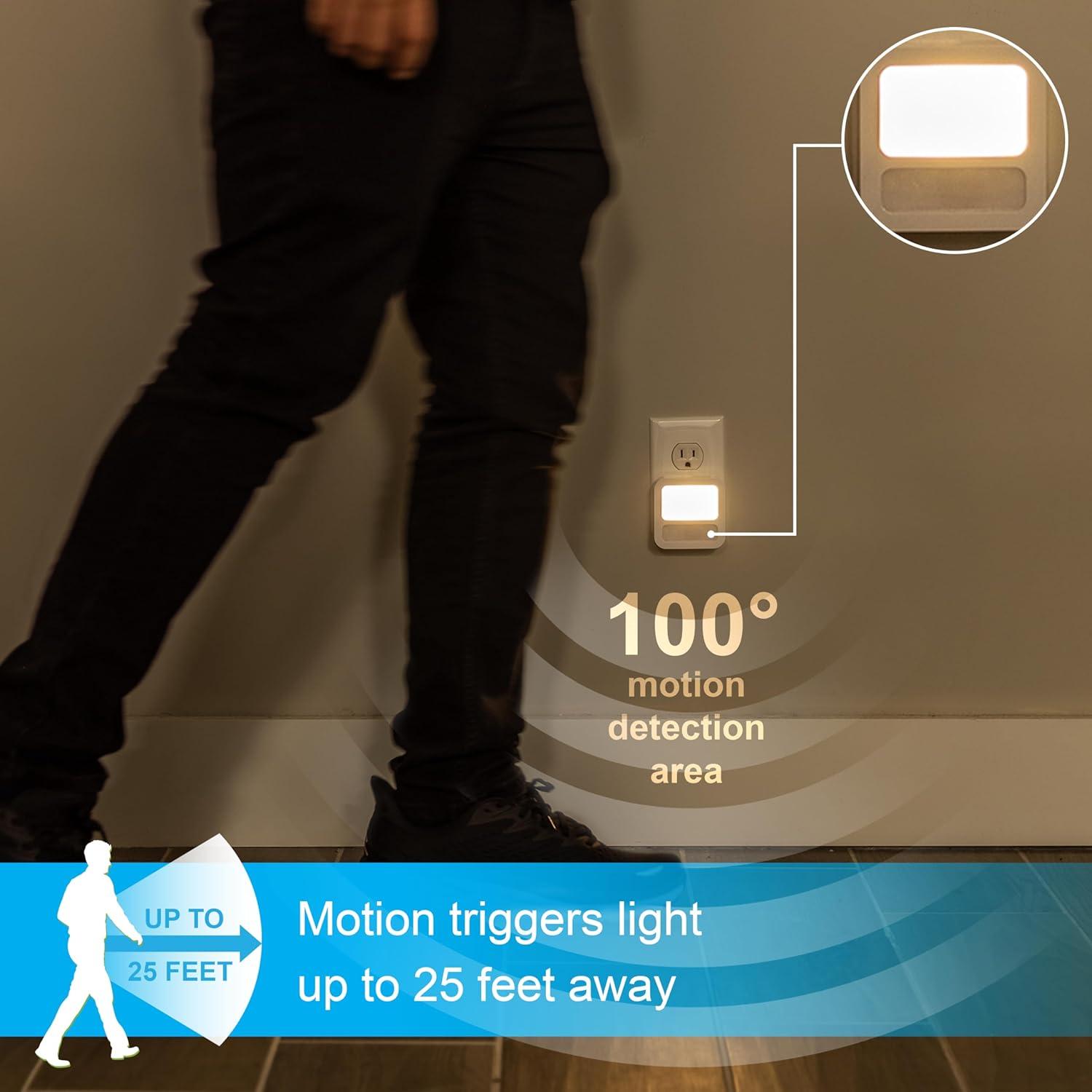 Luz Nocturna LED GE con Sensor de Movimiento 20 Lúmenes