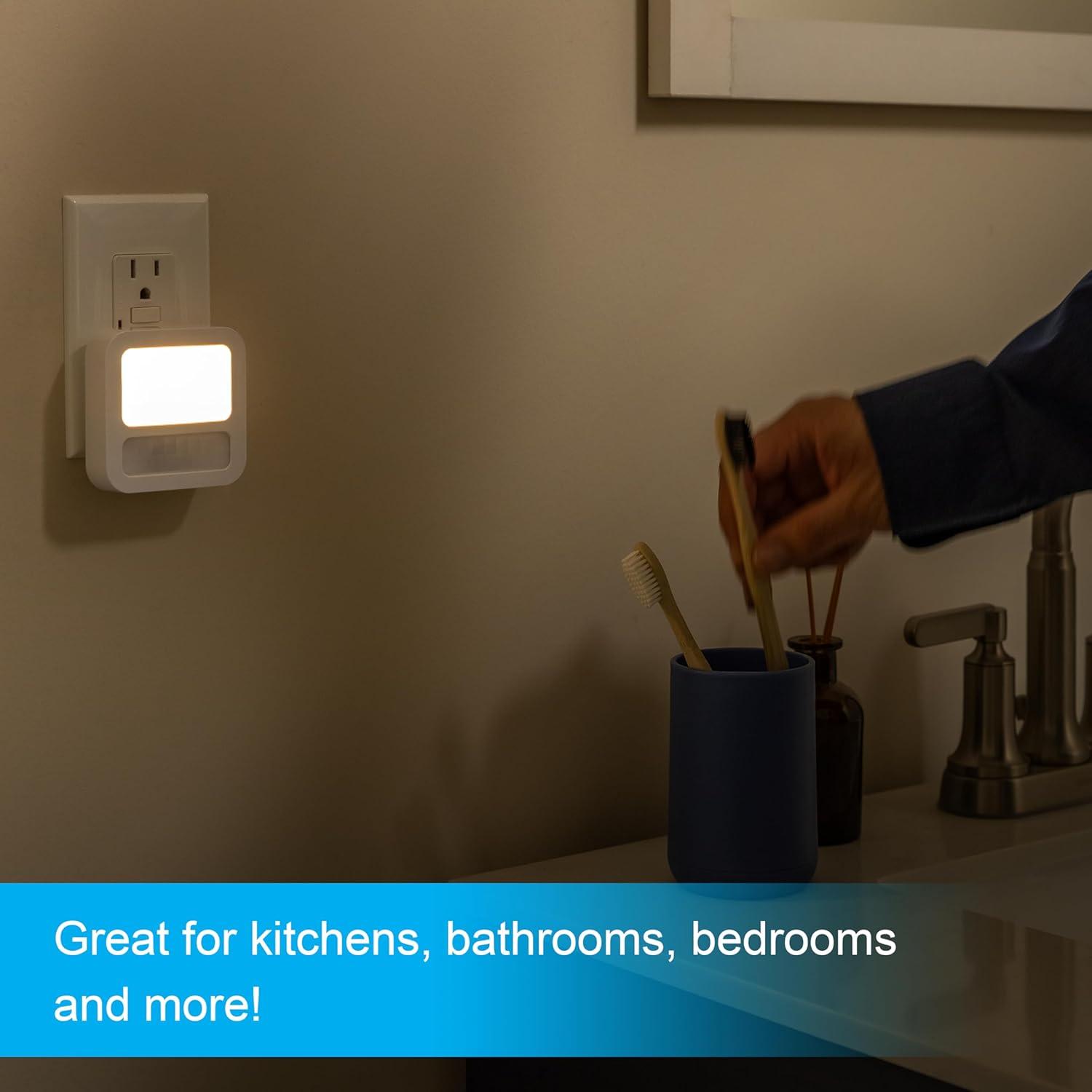 Luz Nocturna LED GE con Sensor de Movimiento 20 Lúmenes