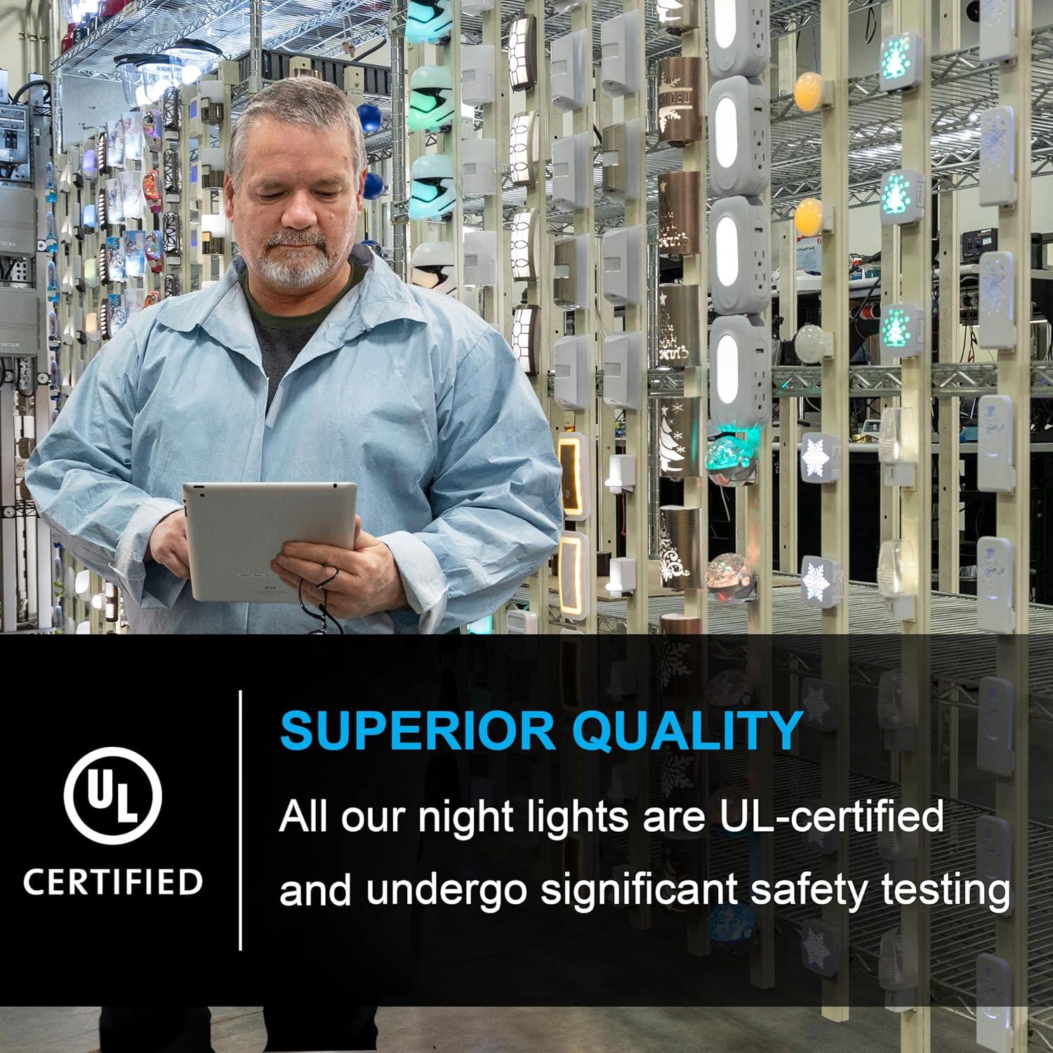 Luz Nocturna LED GE con Sensor de Movimiento 20 Lúmenes