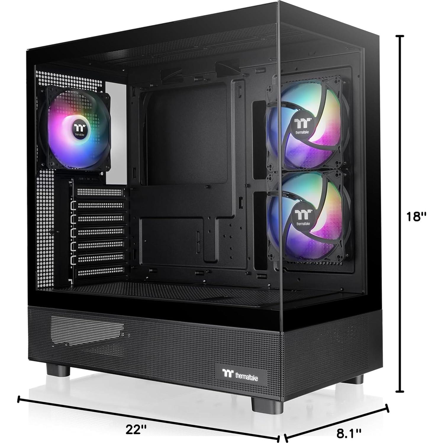Caja Mid Tower Thermaltake View 270 Plus TG ARGB Negro