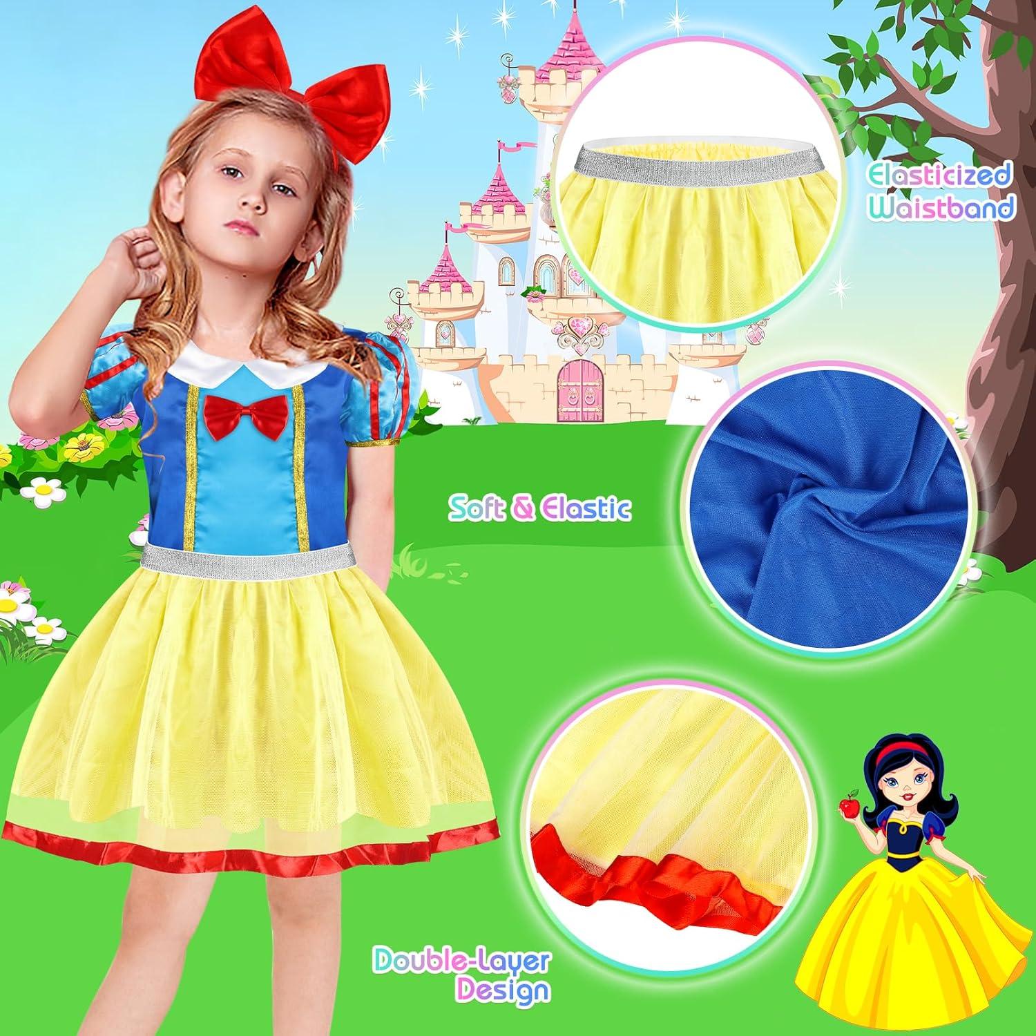Conjunto de Disfraces de Princesa EULRGAUS para Niñas 3-6 Años