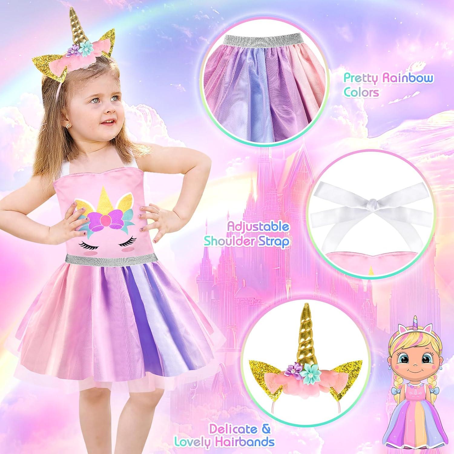 Conjunto de Disfraces de Princesa EULRGAUS para Niñas 3-6 Años