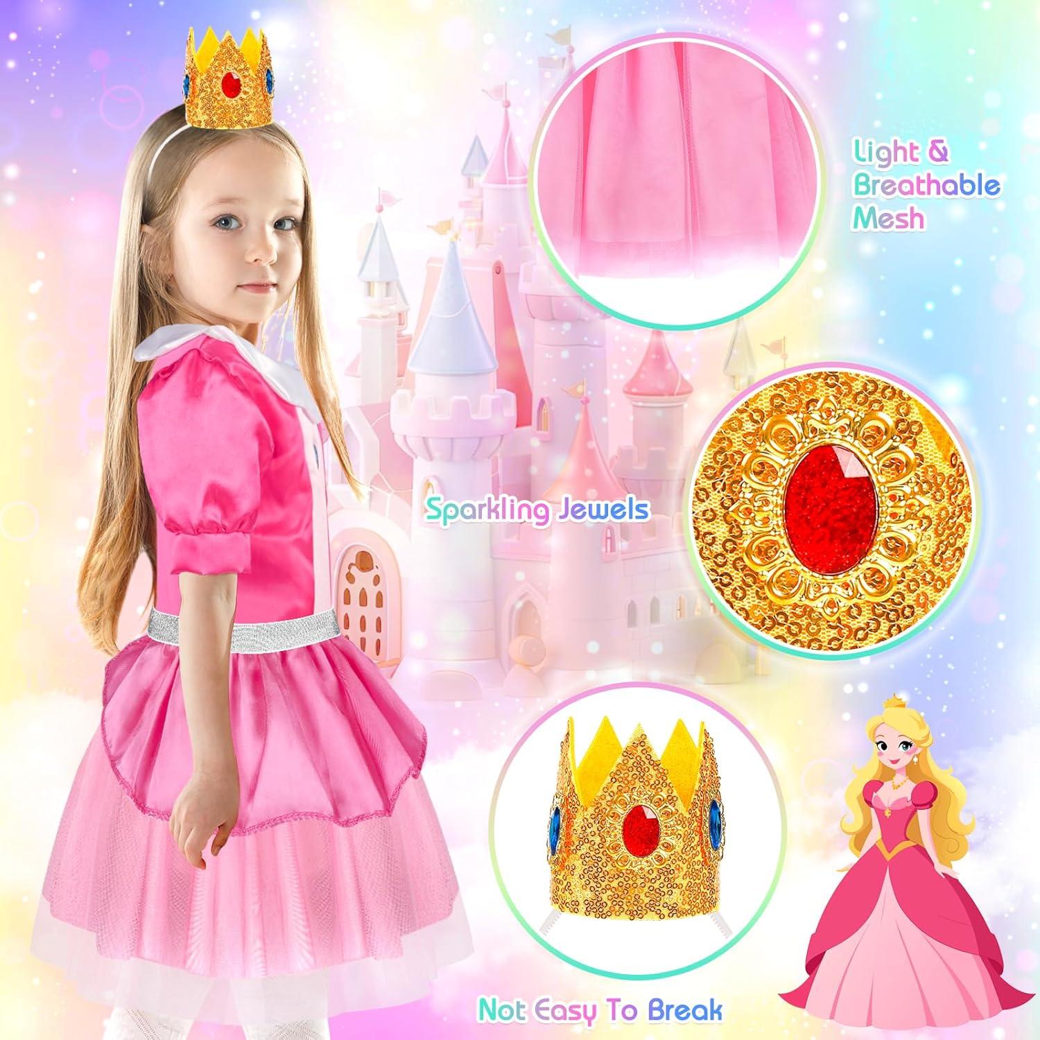 Conjunto de Disfraces de Princesa EULRGAUS para Niñas 3-6 Años