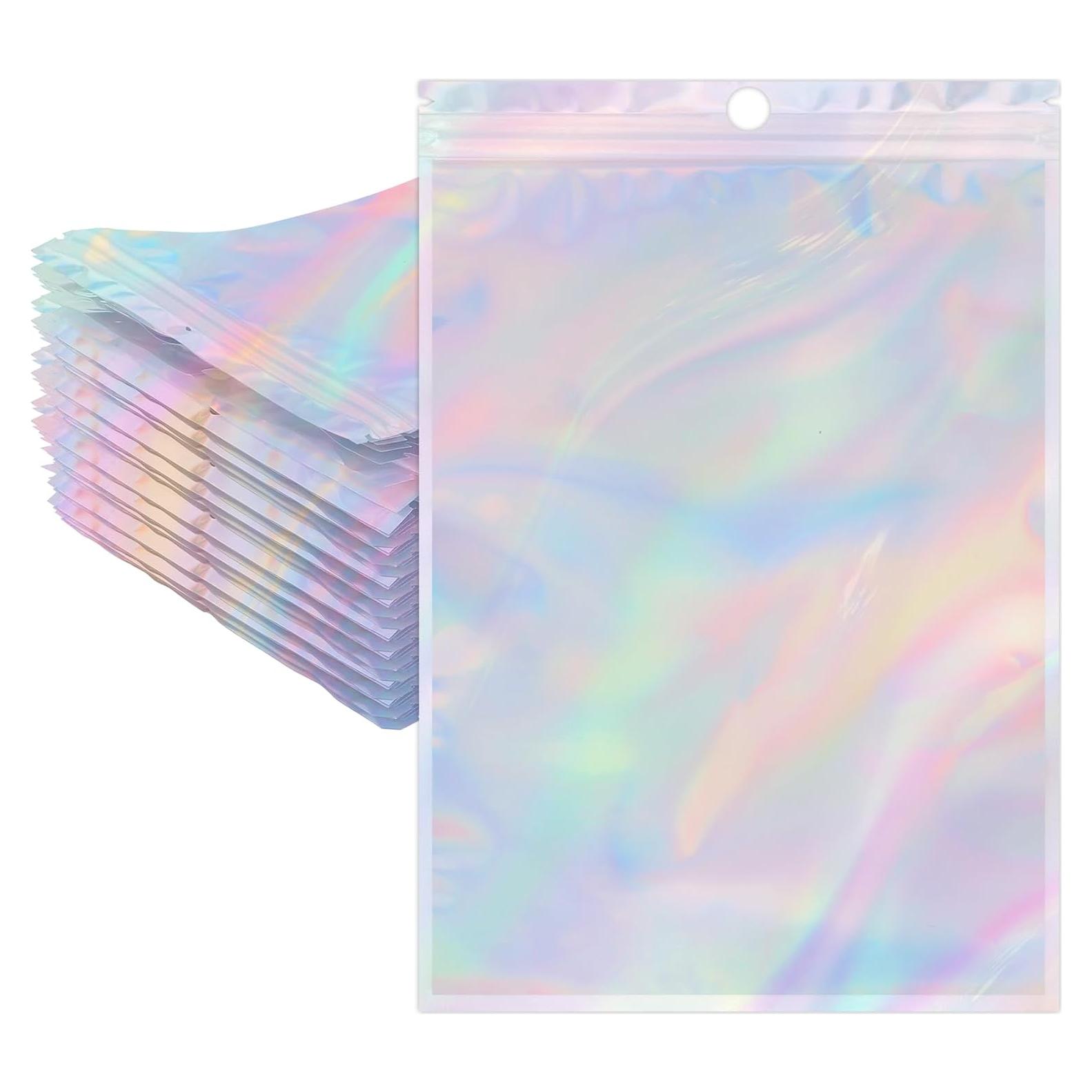Bolsas de Mylar Reutilizables Vilnadu 15x23 cm Holográficas 50 Pzas