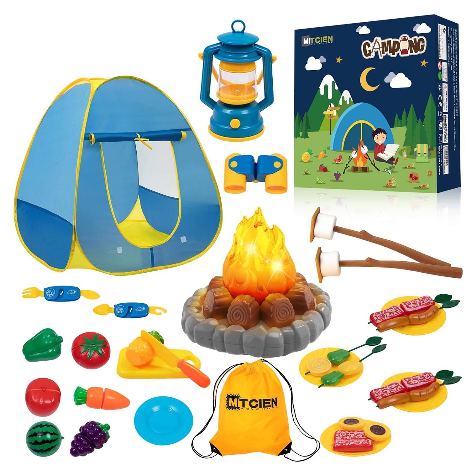 Tienda de Camping para Niños Mitcien con Fogata Juguete