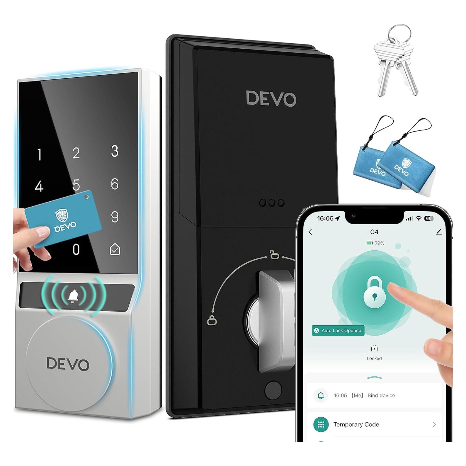 Cerradura Inteligente Devo G4 Bluetooth con Teclado Táctil