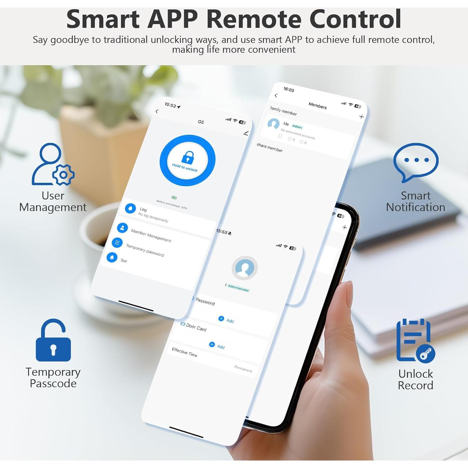 Cerradura Inteligente Devo G4 Bluetooth con Teclado Táctil