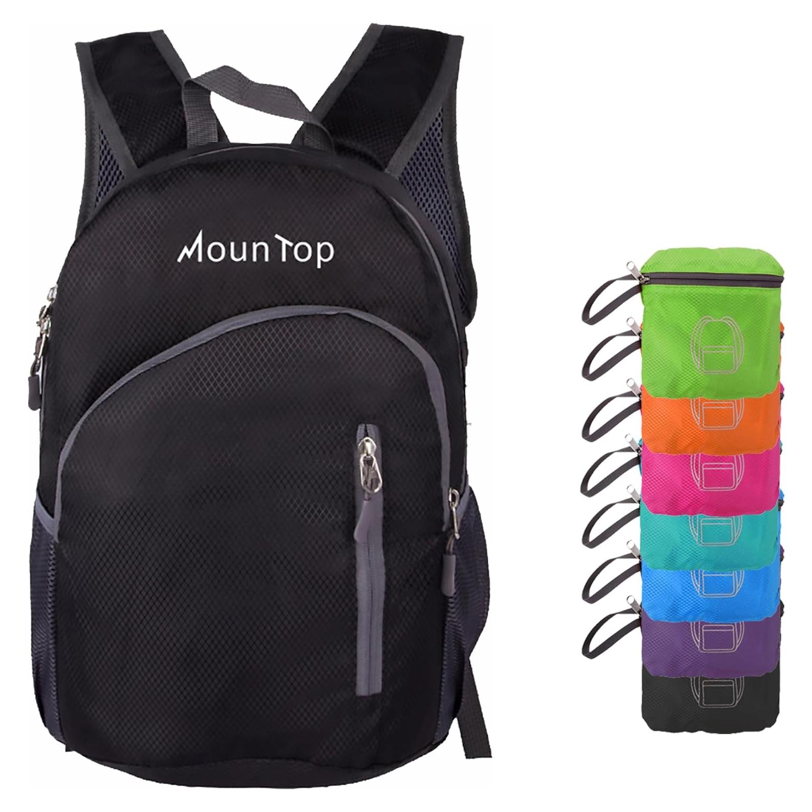 Mochila Plegable Resistente al Agua Jinlai 20L 0.20kg Negra