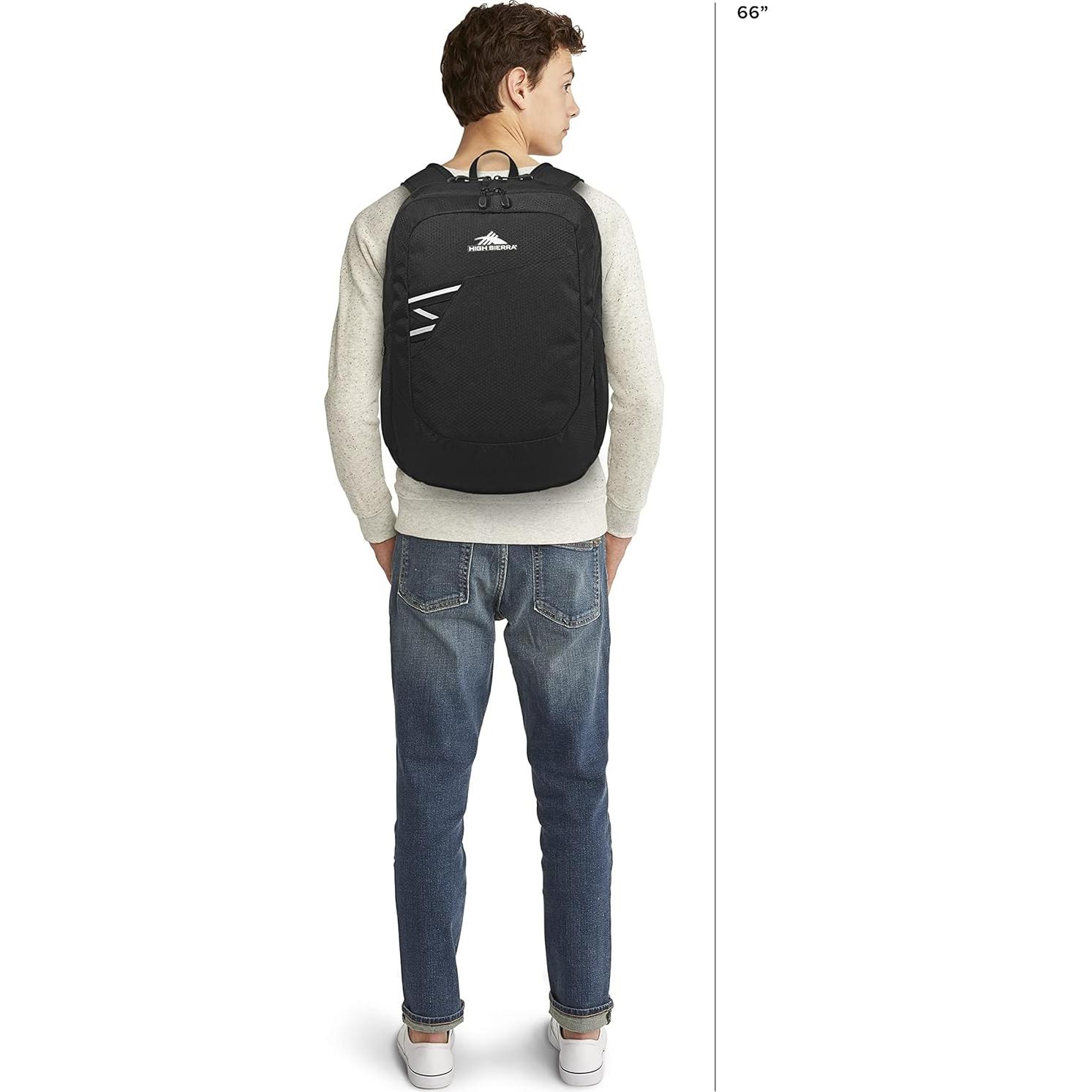 Mochila Esencial High Sierra Negra 28L para Laptop 15.6"