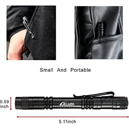 Paquete de 2 Linternas UV LELUOHQ 150 Lúmenes Impermeables