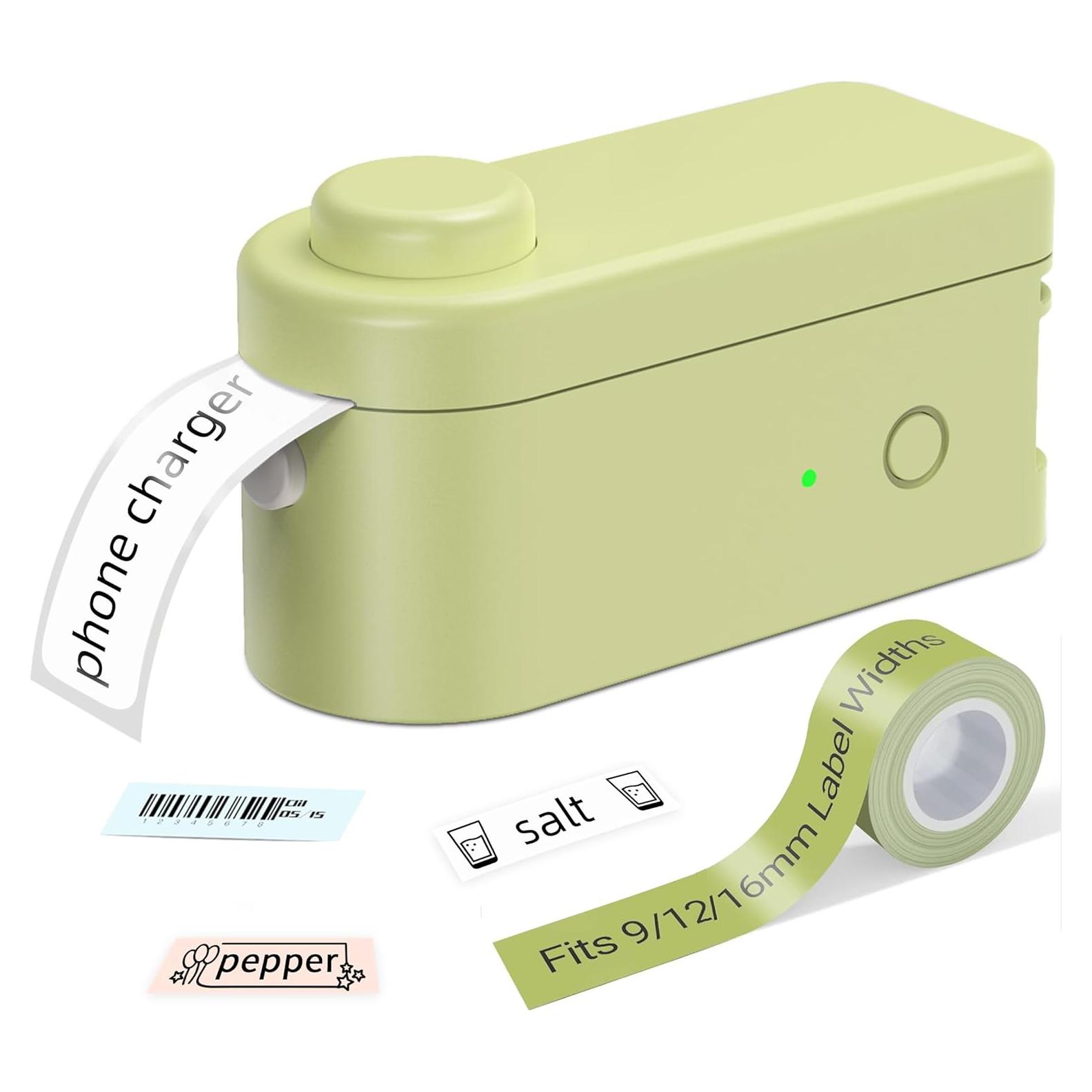 Etiquetadora Bluetooth MakeID L1 Verde - Impresora Térmica 9-16mm