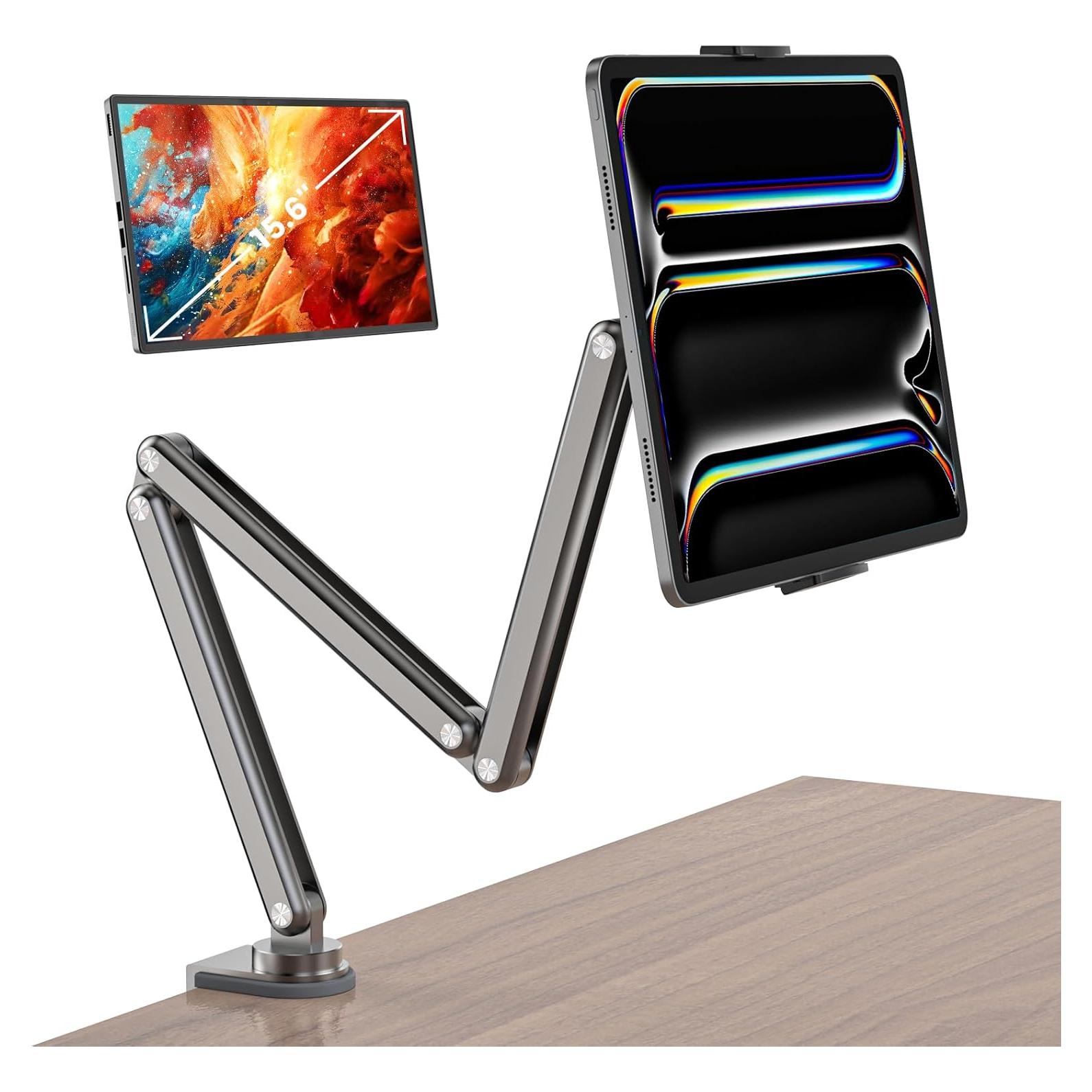 Soporte para Tablet Plegable Aluminio Gris 7-15.6"