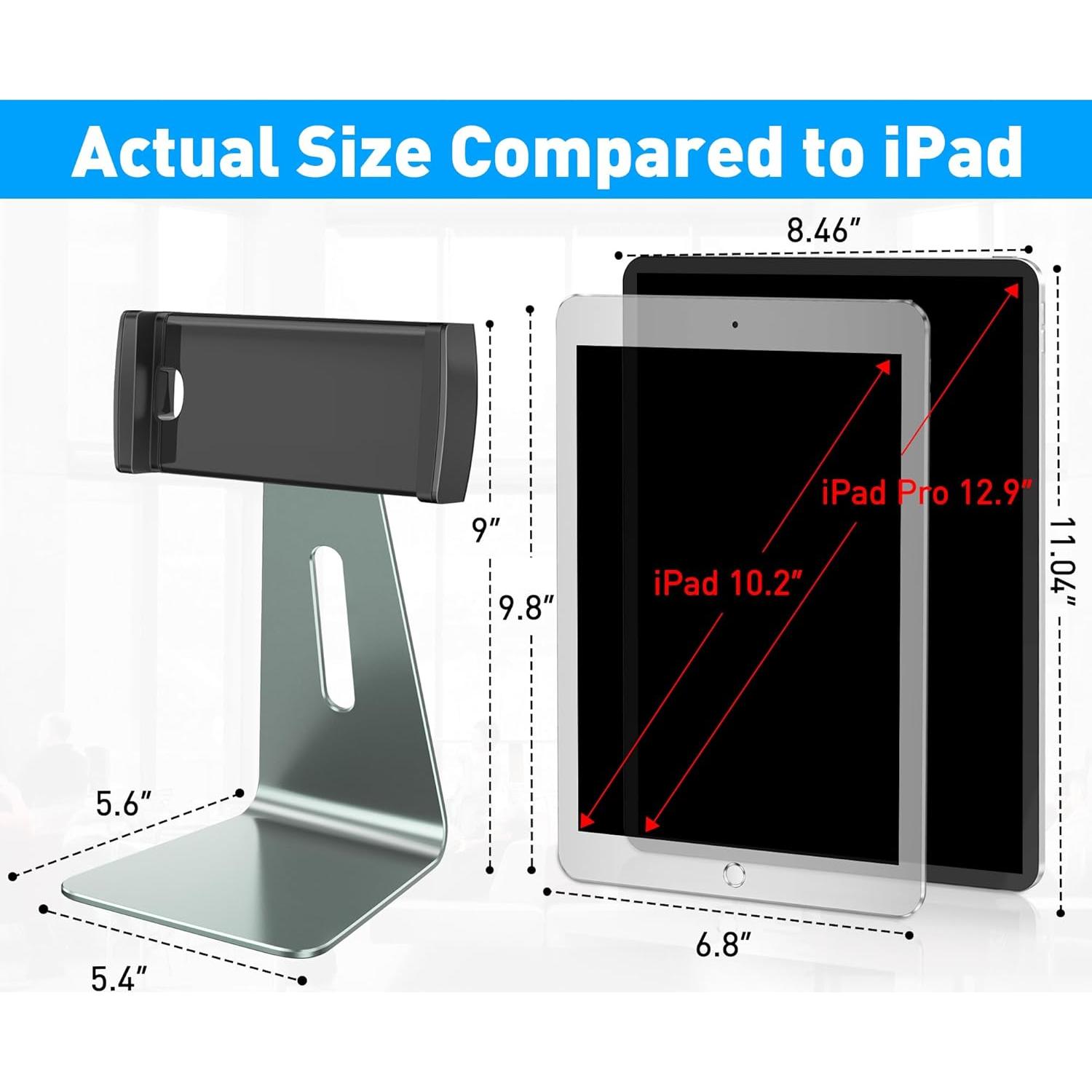 Soporte de Aluminio para Tabletas AboveTEK 7-13" Gris