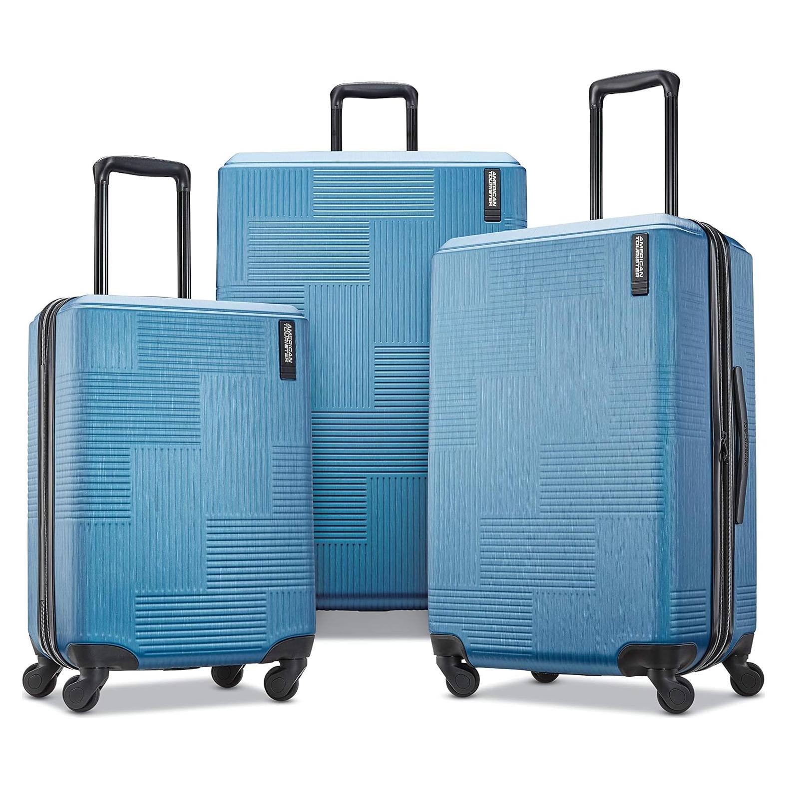 Juego de Maletas Duras Expansibles American Tourister Stratum XLT 3 Piezas Azul