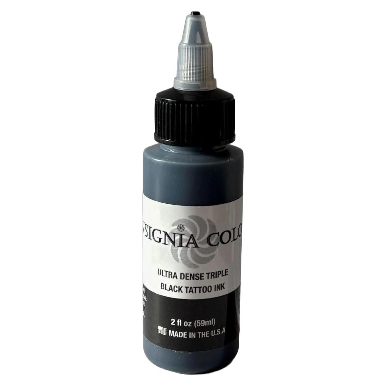 Tinta de Tatuaje Negra Insignia Color 2oz Ultra Densa Orgánica