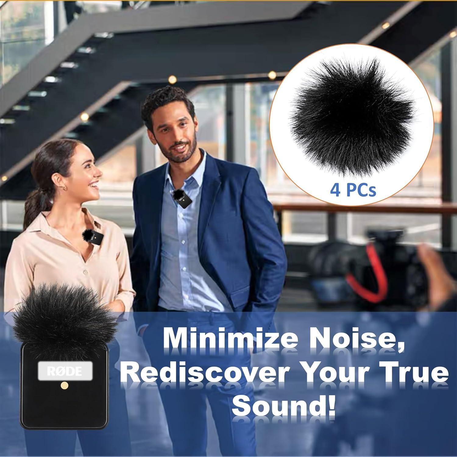 Filtro de Parabrisas para Micrófonos Rode Wireless Go I - 4 Piezas