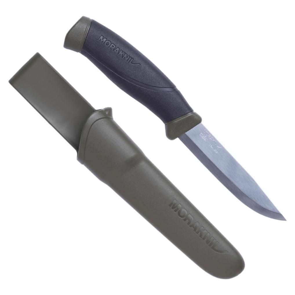 Cuchillo Morakniv Companion Verde Militar 104 mm Acero Inoxidable