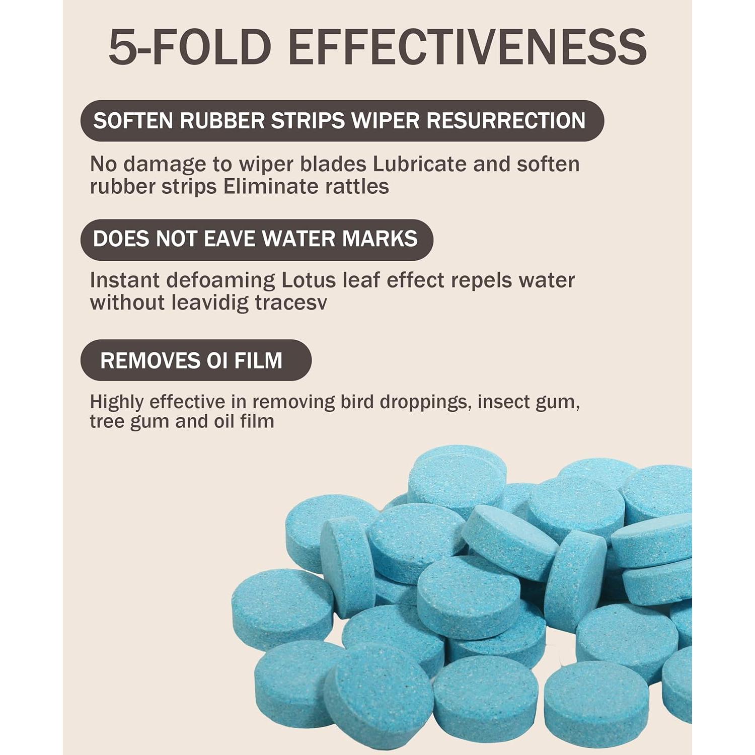 50 Tabletas Limpiaparabrisas Concentrado bylikeho 108g