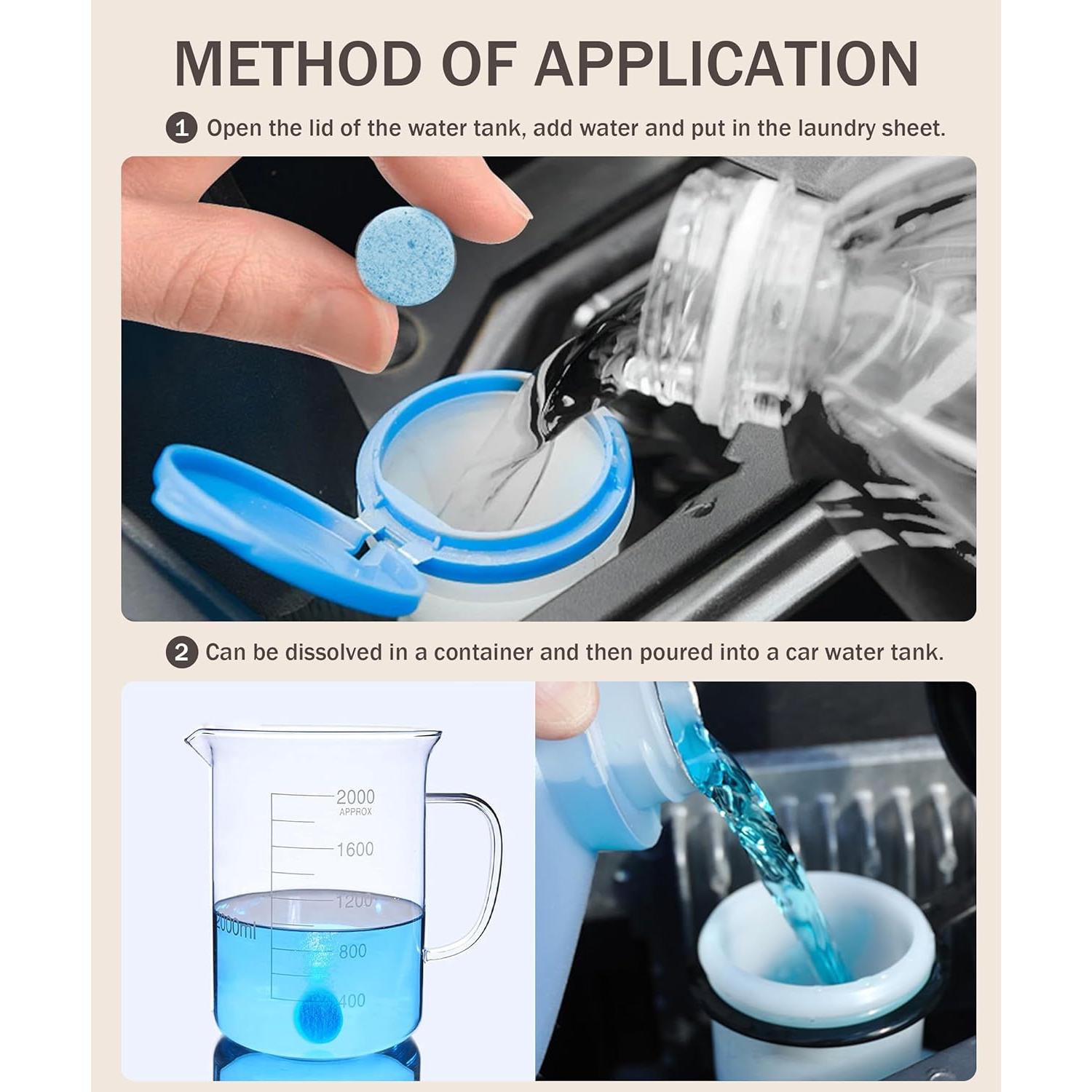 50 Tabletas Limpiaparabrisas Concentrado bylikeho 108g