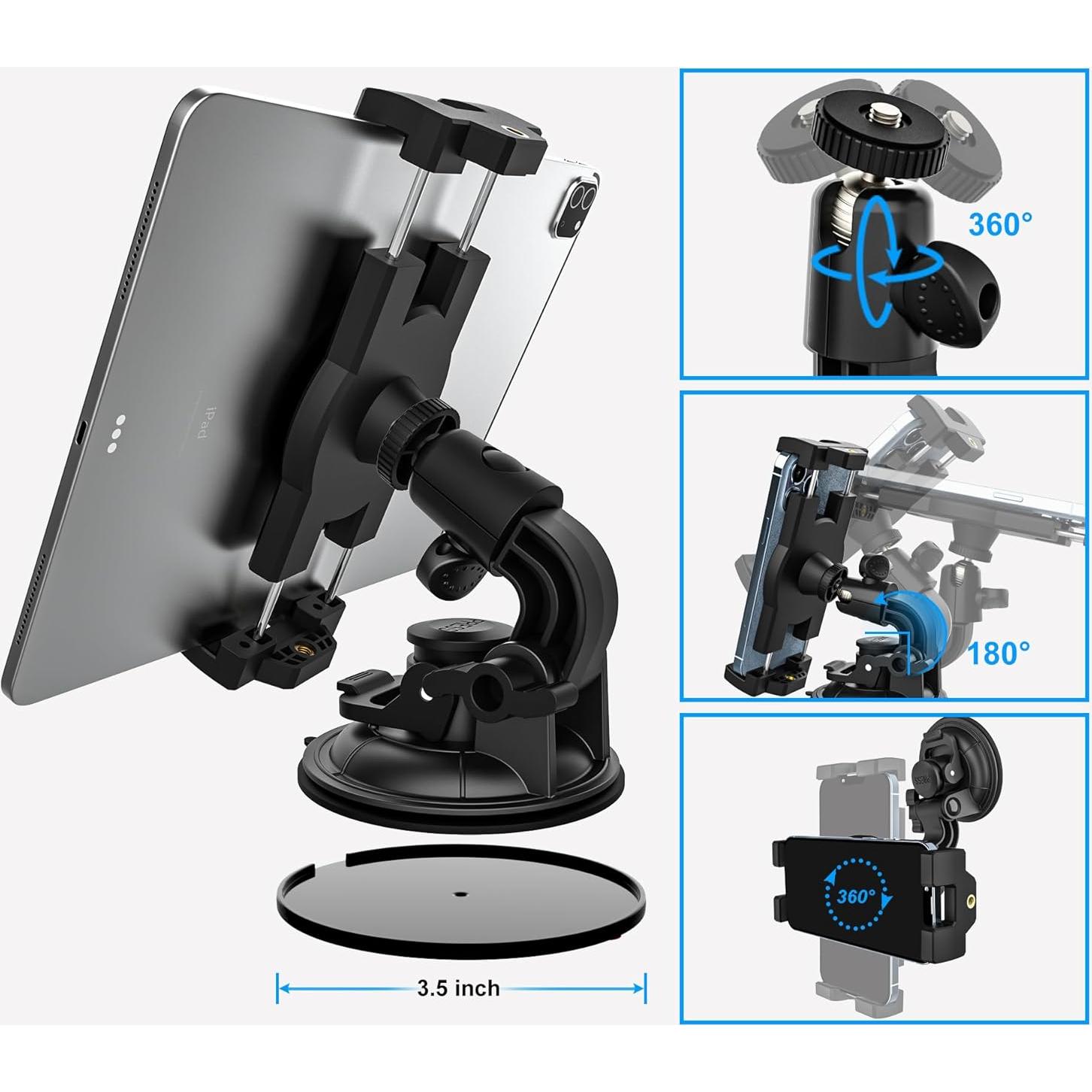 Soporte de Tablet para Coche YOOZ con Ventosa 337g 4-12.9"