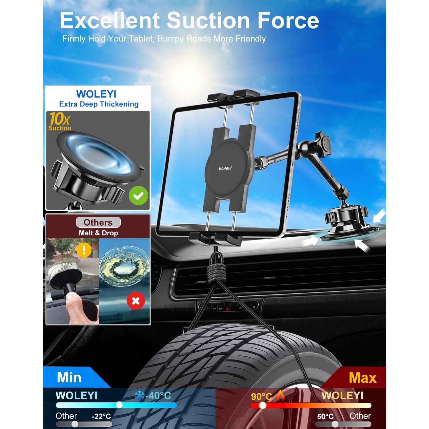 Soporte de Tableta de Metal Woleyi - Alta Resistencia 4.7-13"