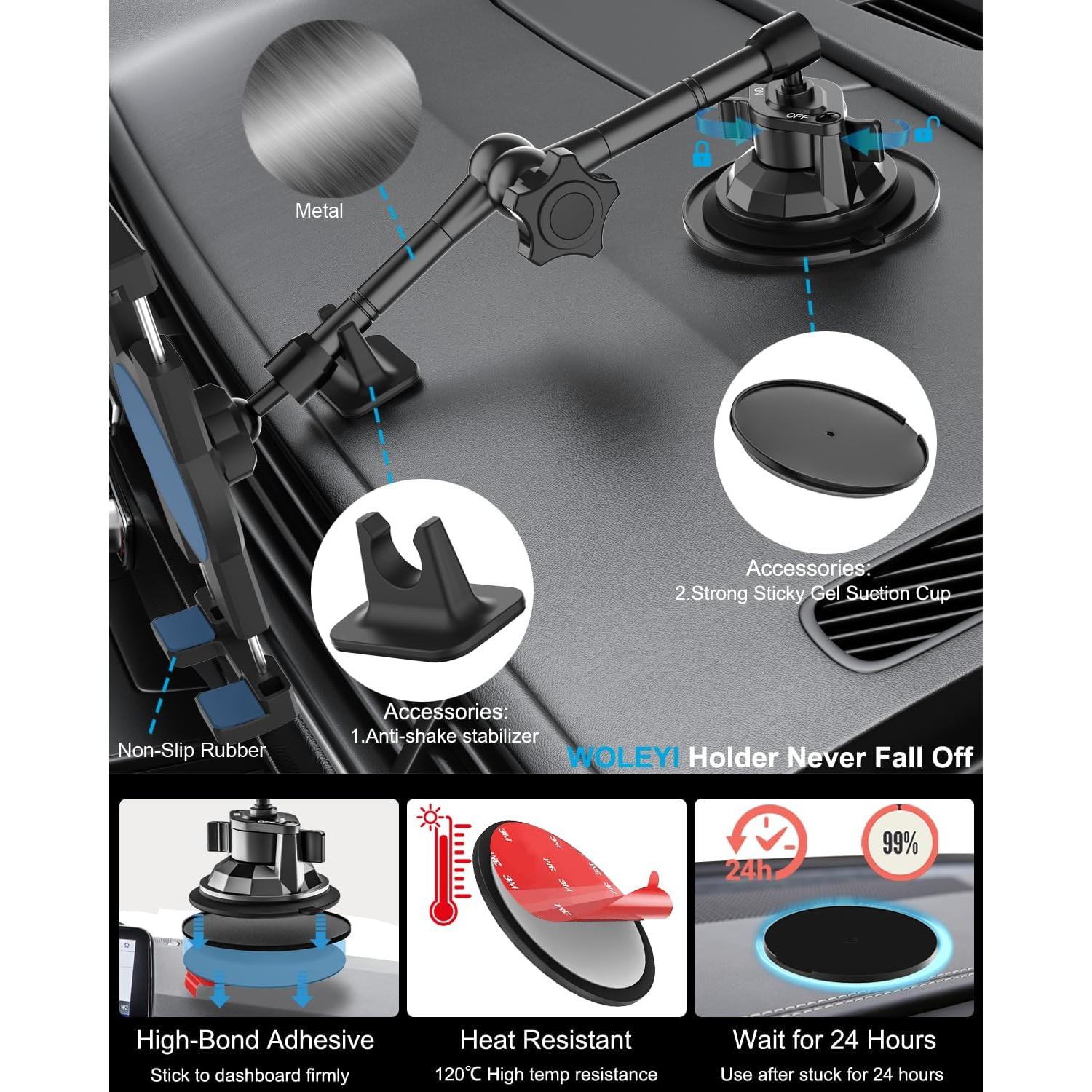Soporte de Tableta Woleyi para Camiones - Alta Resistencia 4.7-13"