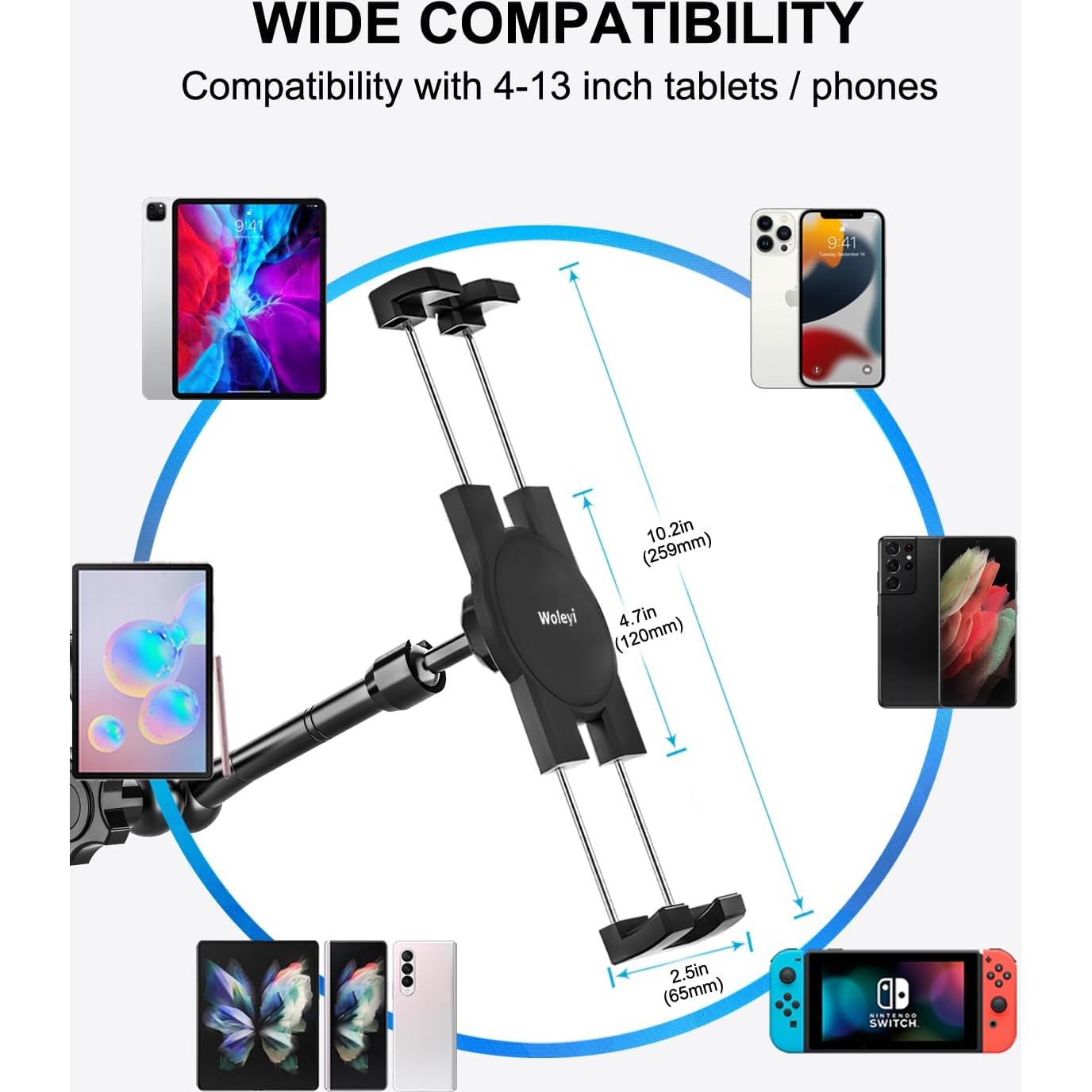 Soporte de Tableta Woleyi para Camiones - Alta Resistencia 4.7-13"