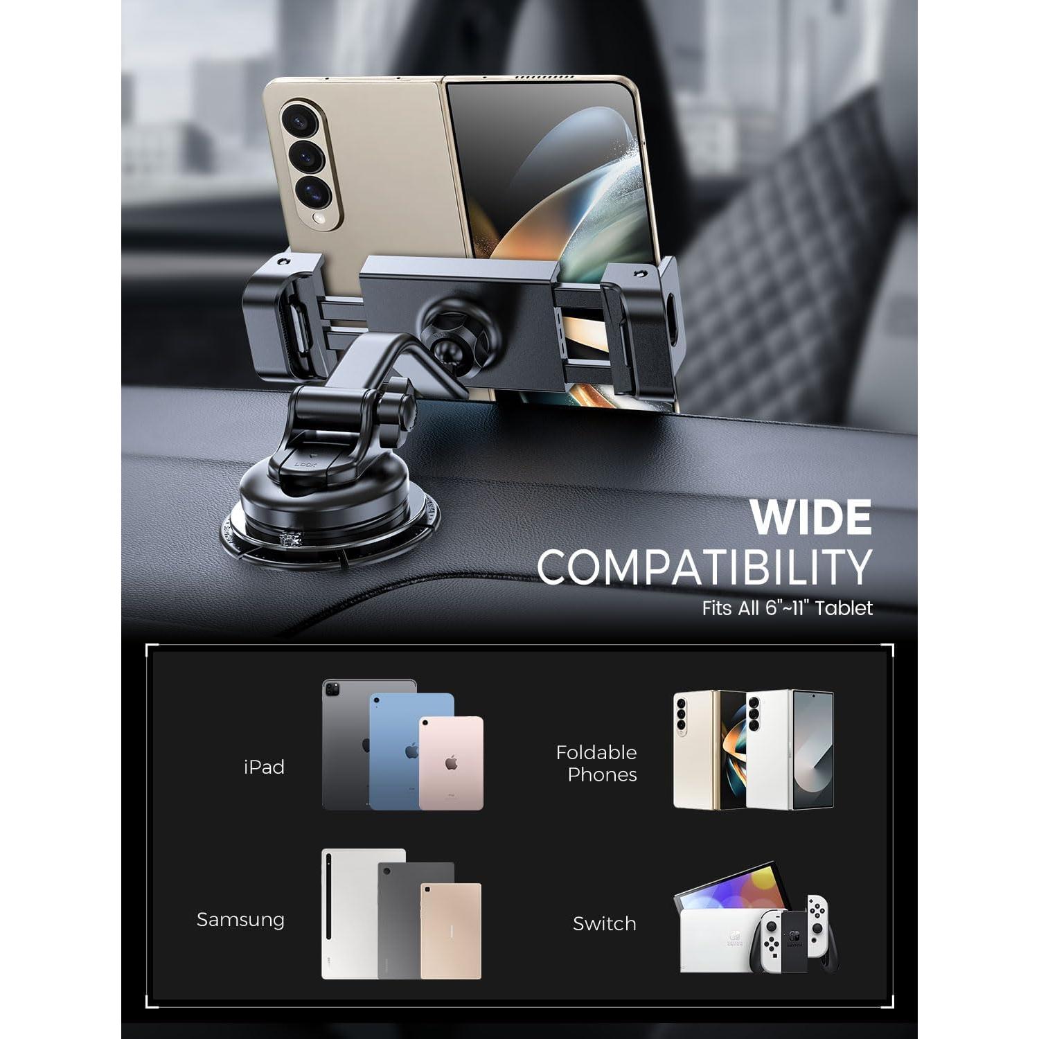 Soporte para Tableta eSamcore para Coche 6"-11" Ajustable