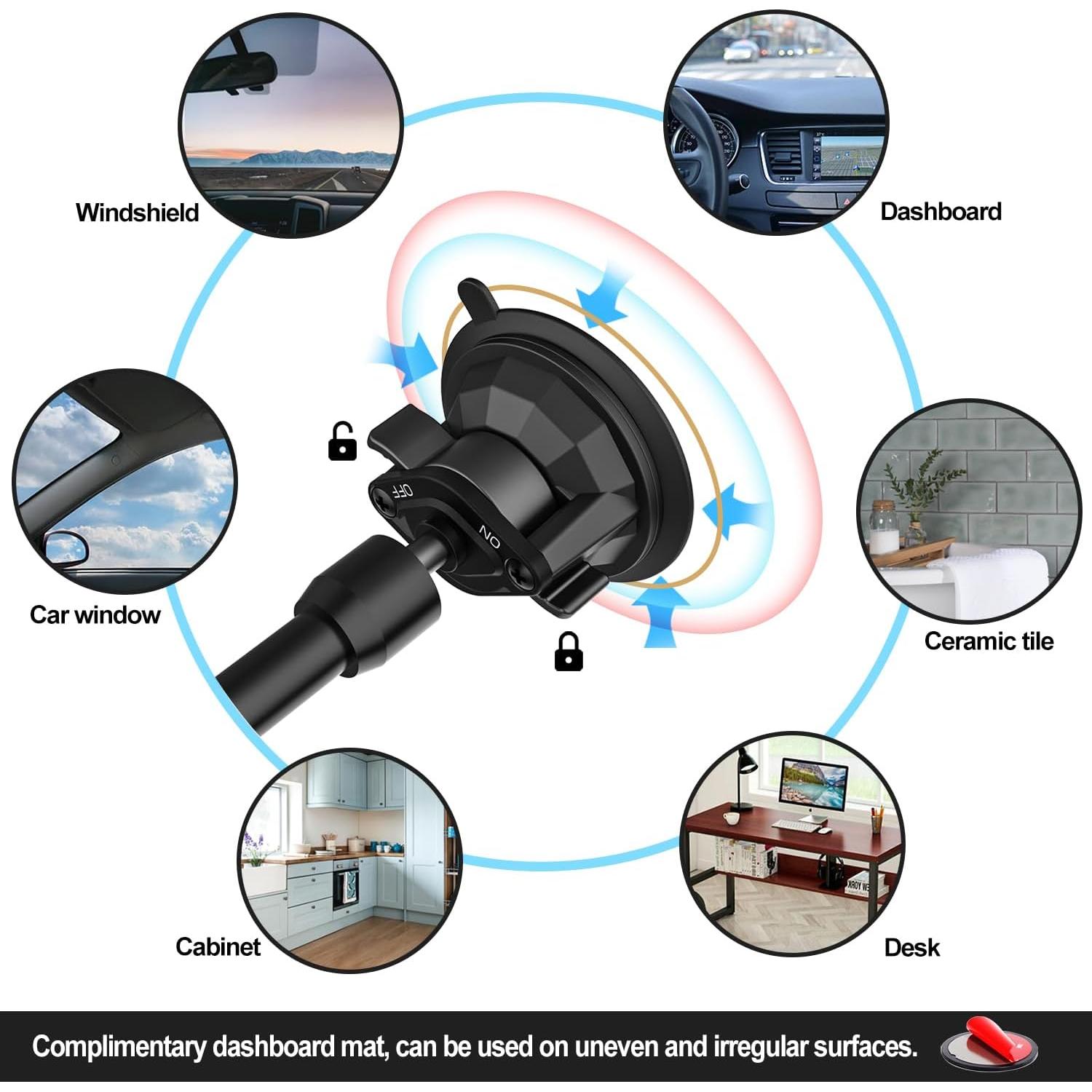 Soporte de Tableta YOOZ para Vehículo con Ventosa 360°