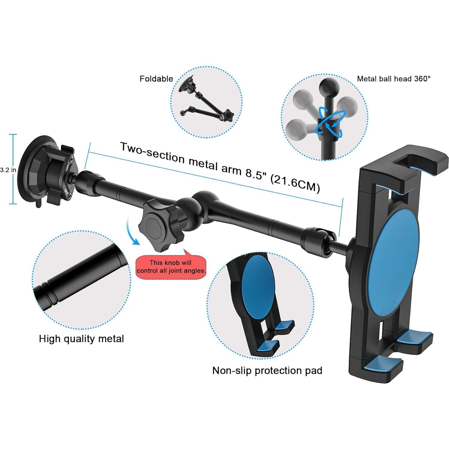 Soporte de Tableta YOOZ para Vehículo con Ventosa 360°
