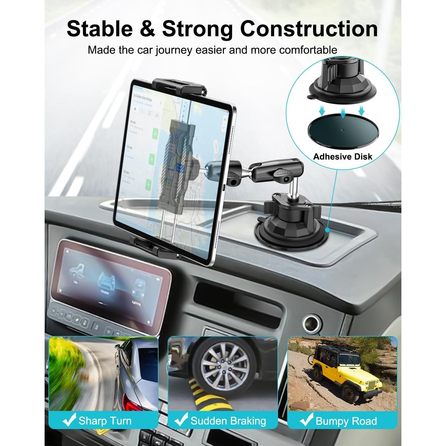 Soporte de Tablet para Coche Dosvsi con Ventosa Ultra Estable