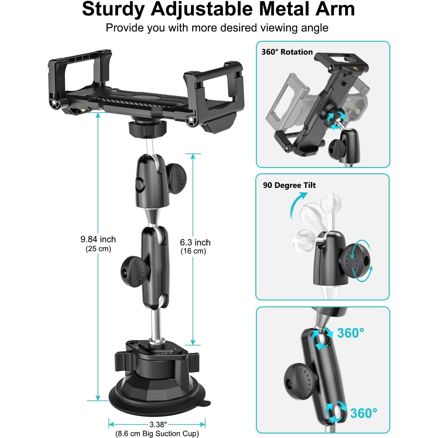 Soporte de Tablet para Coche Dosvsi con Ventosa Ultra Estable