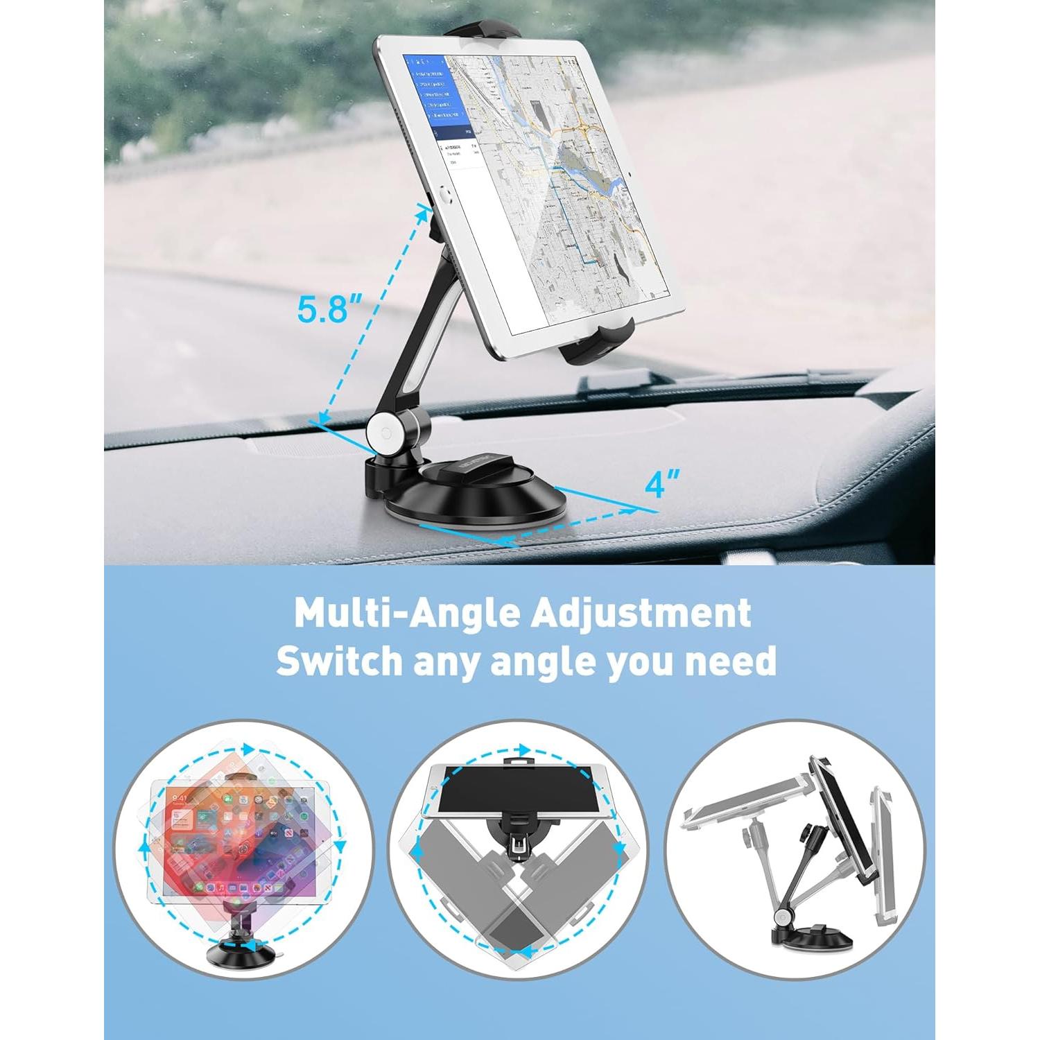 Soporte de Ventosa para iPad AboveTEK TS-136B Negro 4-11"