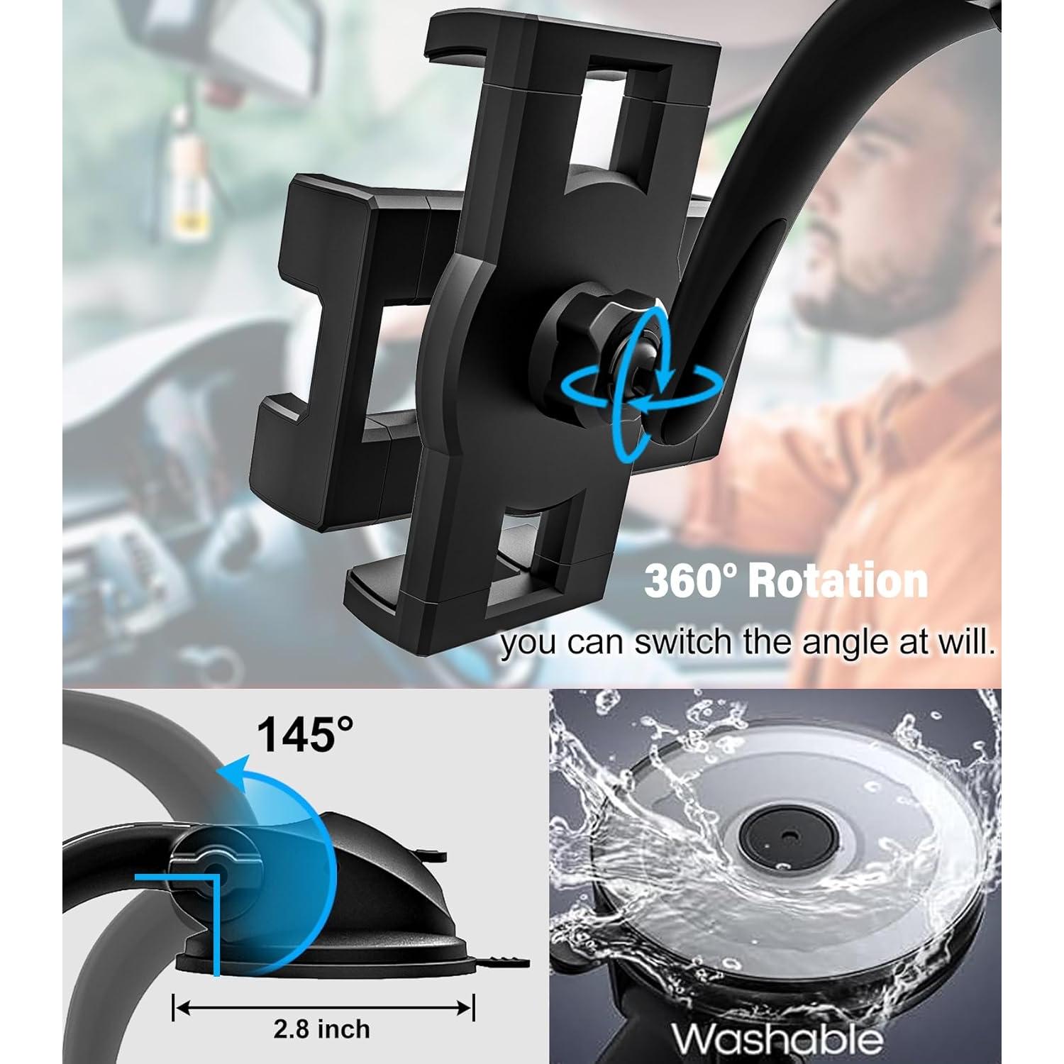 Soporte para Tablet YOOZ 2-en-1 Ajustable para Coche 10-33 cm