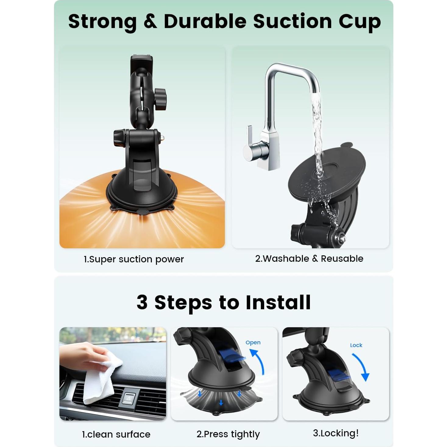 Soporte para Tableta OHLPRO para Coche, Montaje en Tablero 7-11"