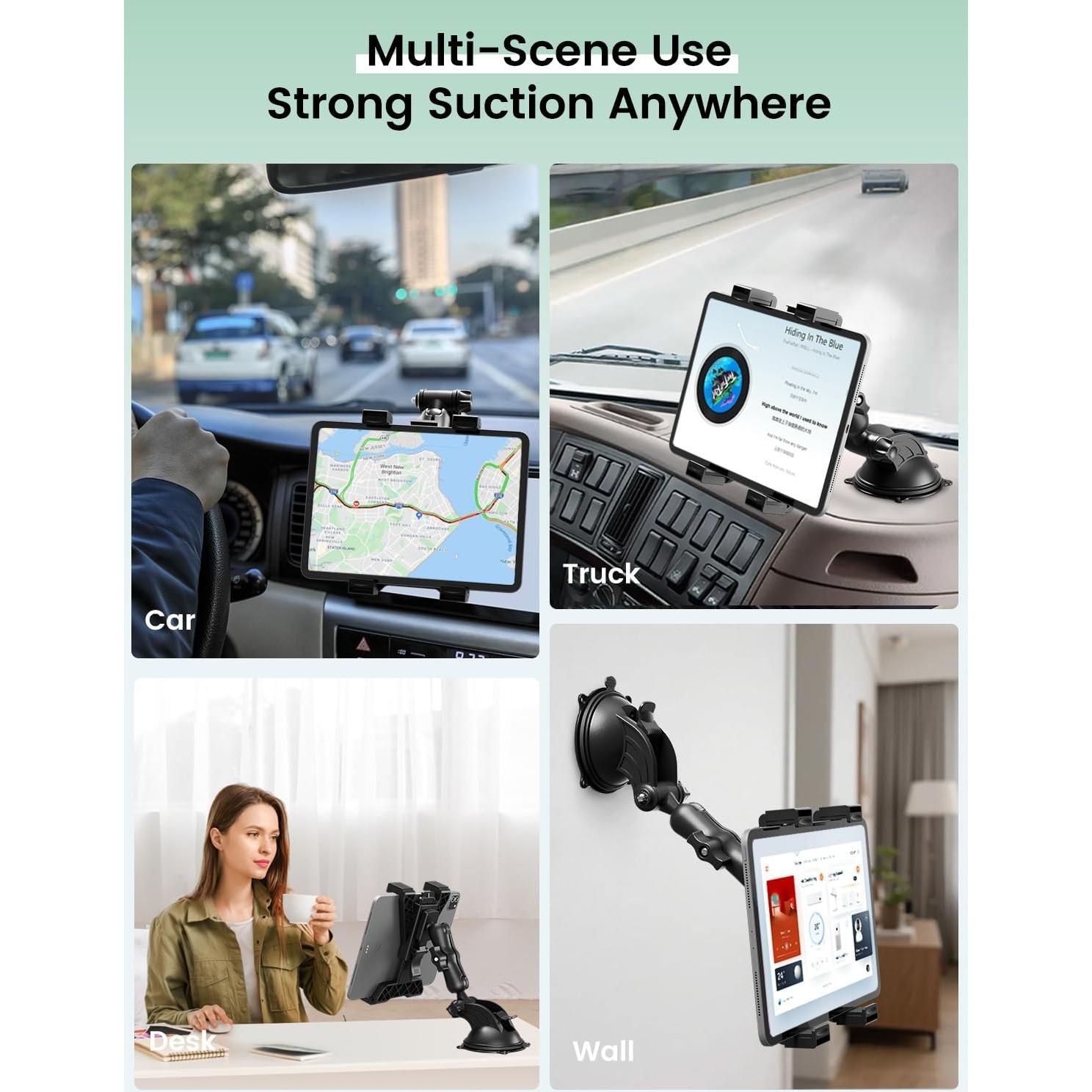 Soporte para Tableta OHLPRO para Coche, Montaje en Tablero 7-11"