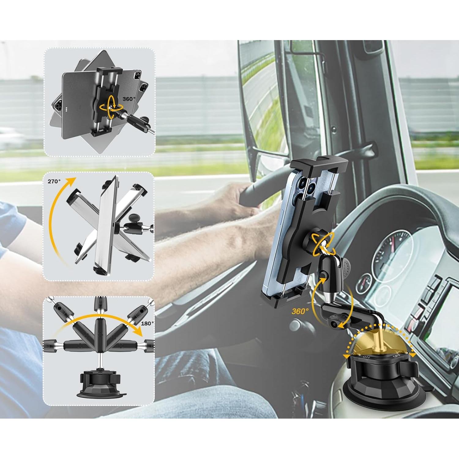 Soporte de Tablet para Coche YOOZ con Ventosa Fuerte 4-12.9"