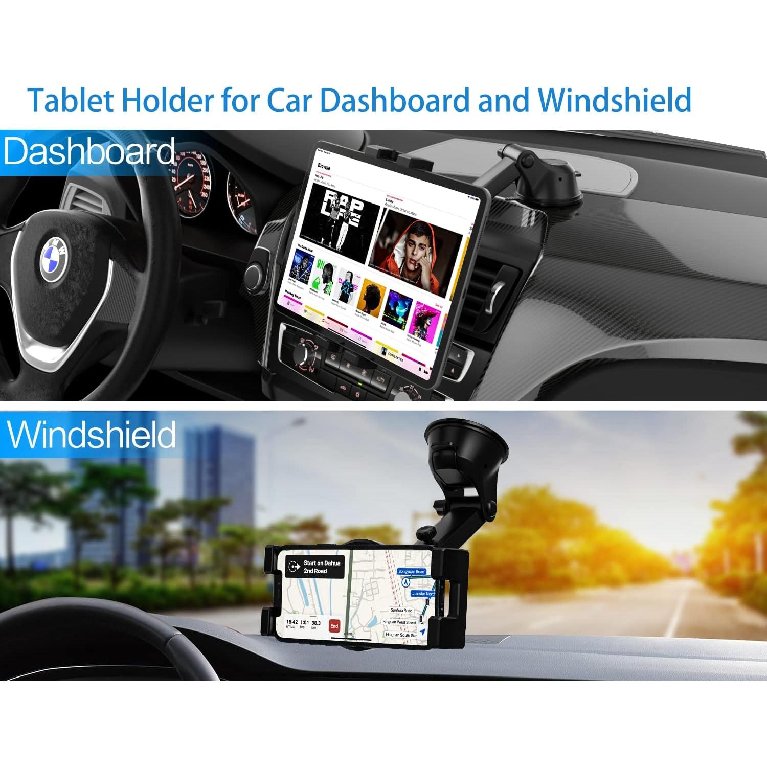 Soporte de Tablet para Coche YOOZ con Ventosa Ajustable 4-13"