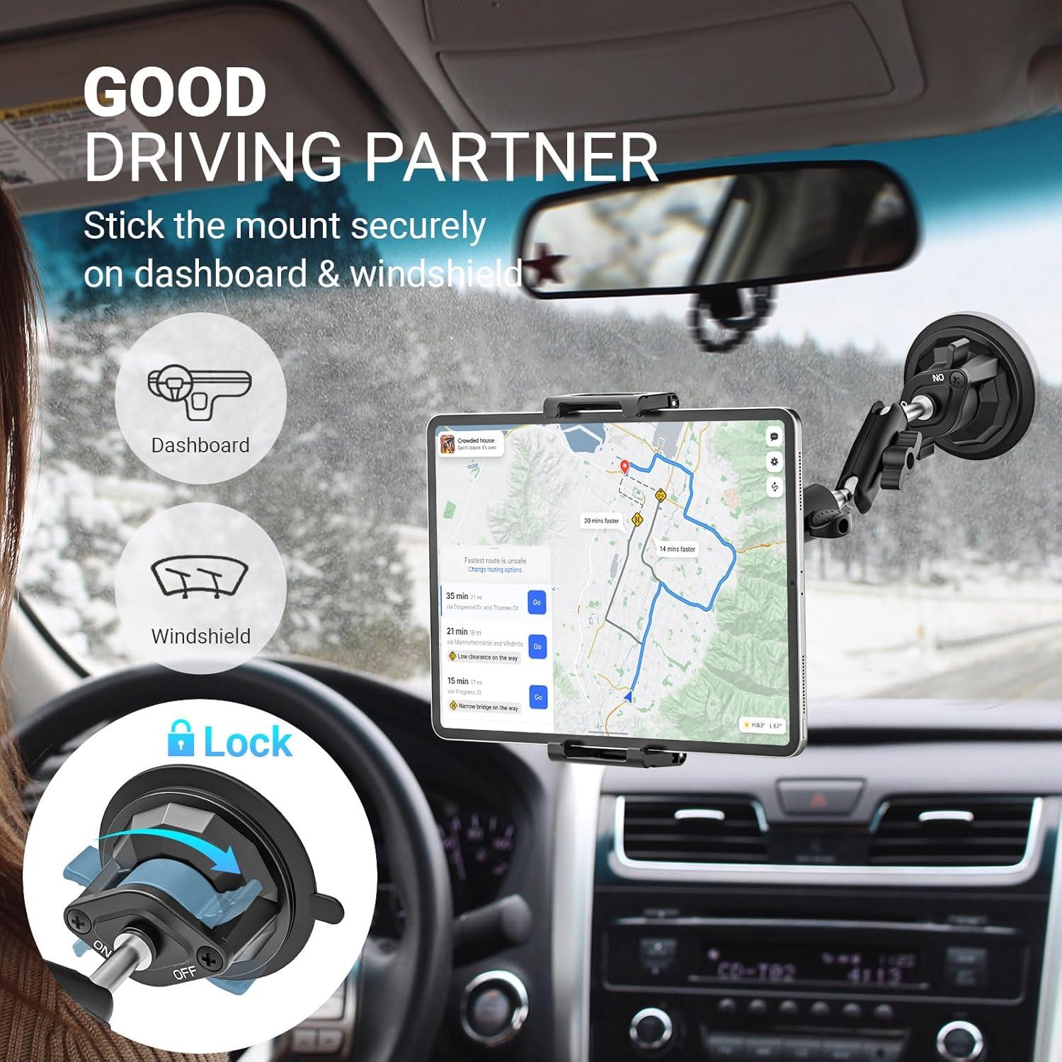 Soporte para Tablet INSSKY con Ventosa de Vacío Ajustable