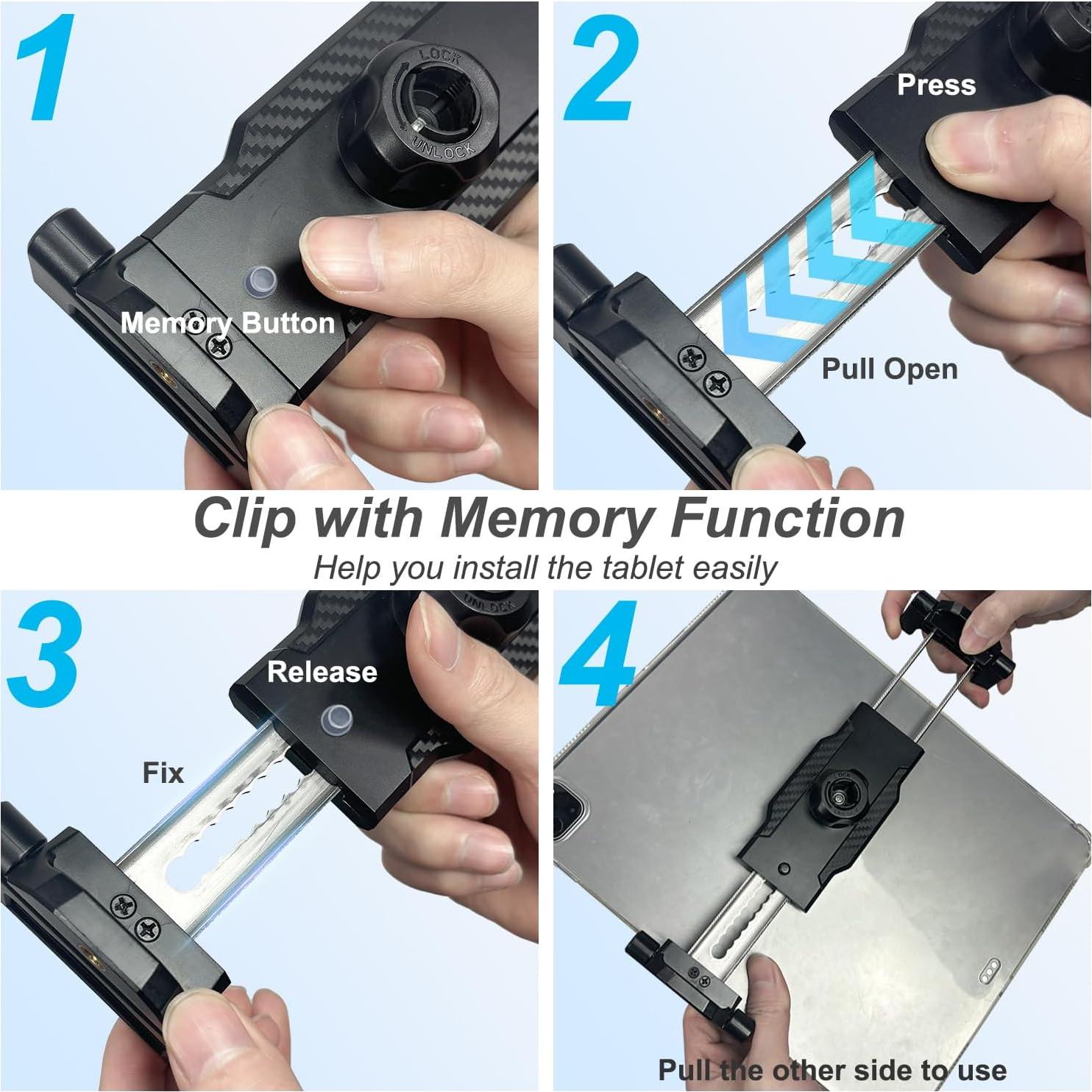 Soporte para Tablet INSSKY con Ventosa de Vacío Ajustable