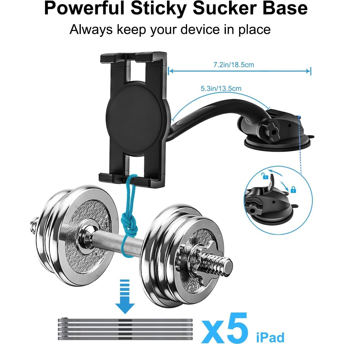 Soporte para Tablet de Coche Woleyi 3 en 1 Universal Ajustable