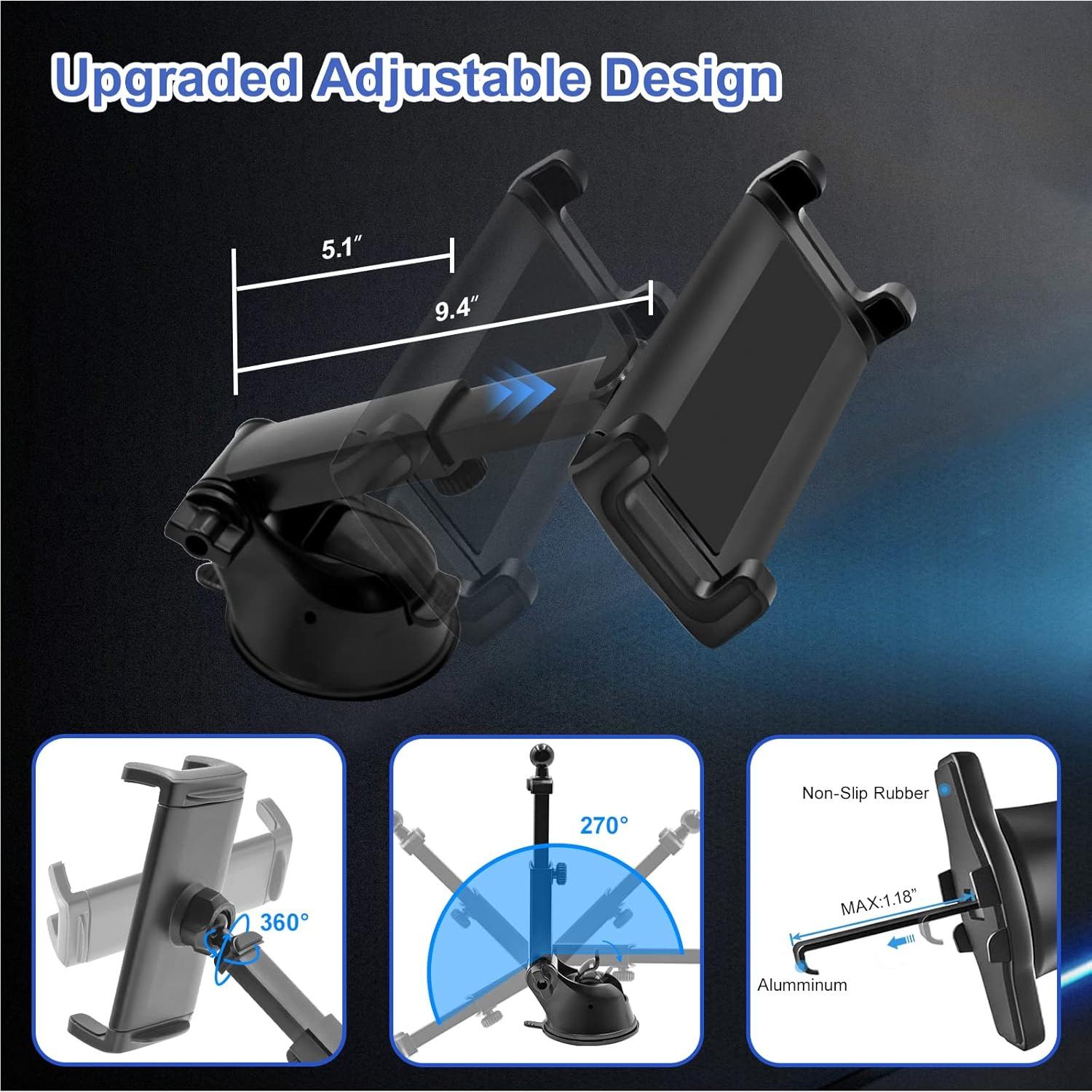 Soporte para Tablet Kolasels 3 en 1 para Coche - Compatible con iPad y Smartphones