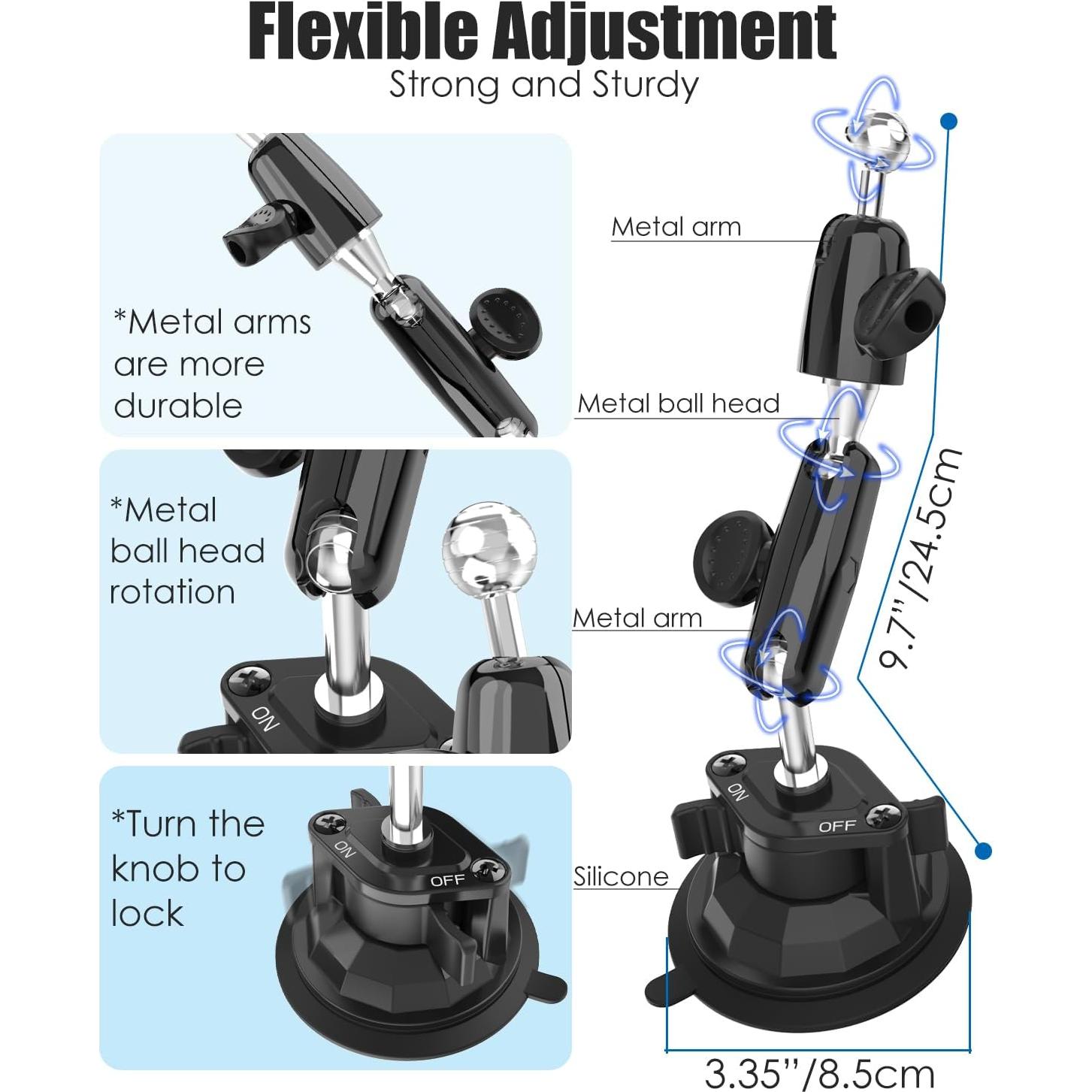Soporte de Tableta para Coche Wukanleng con Ventosa 8.5 cm