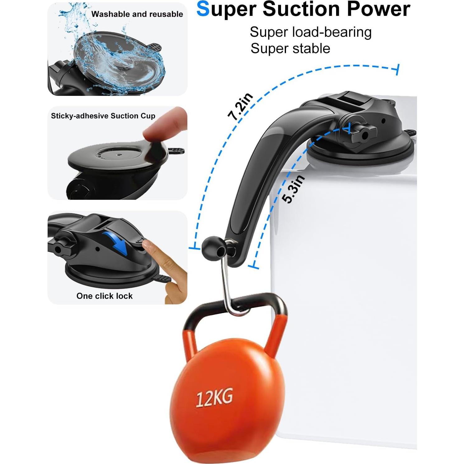 Soporte para Tablet en Auto Kolasels con Ventosa Ajustable 4-13"