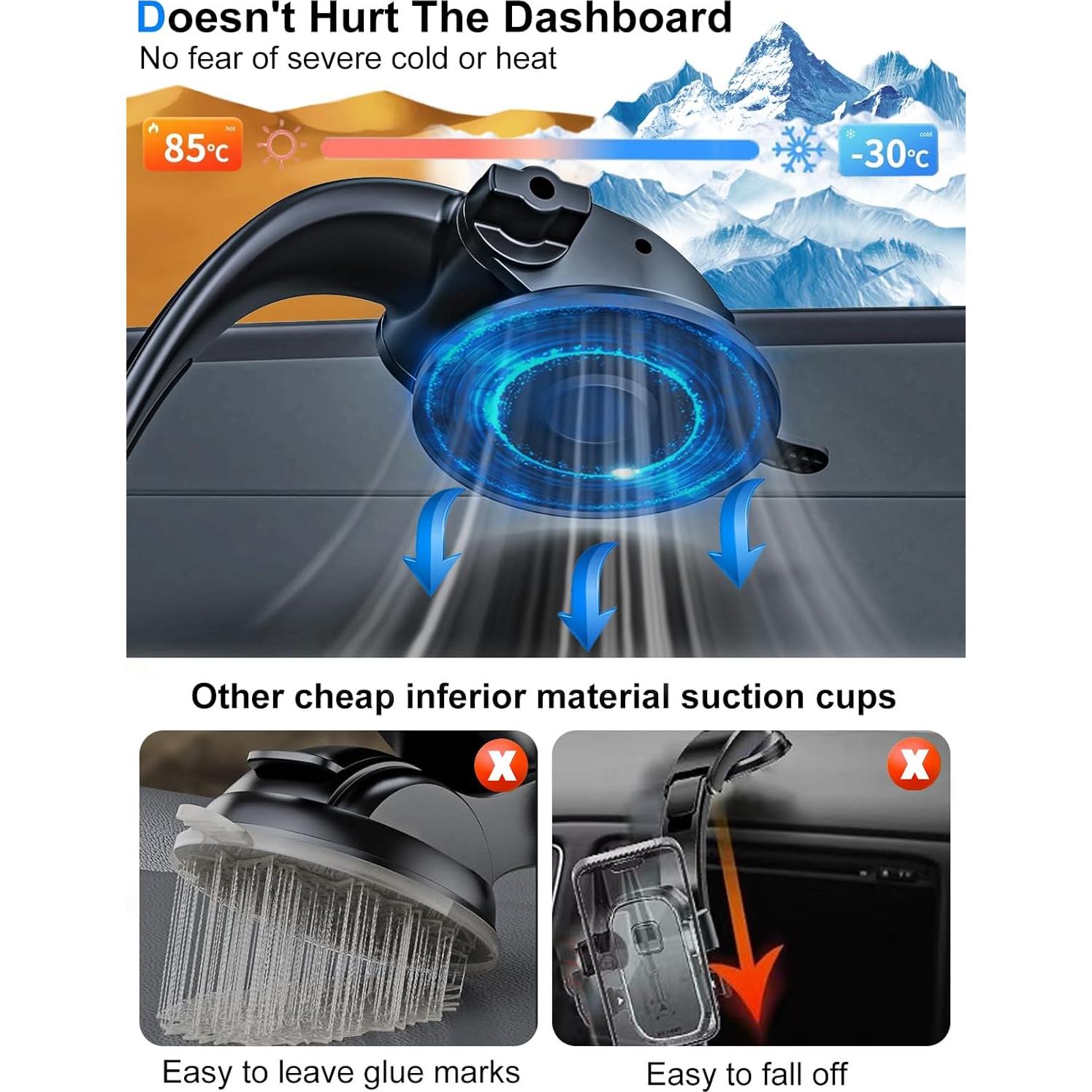 Soporte para Tablet en Auto Kolasels con Ventosa Ajustable 4-13"