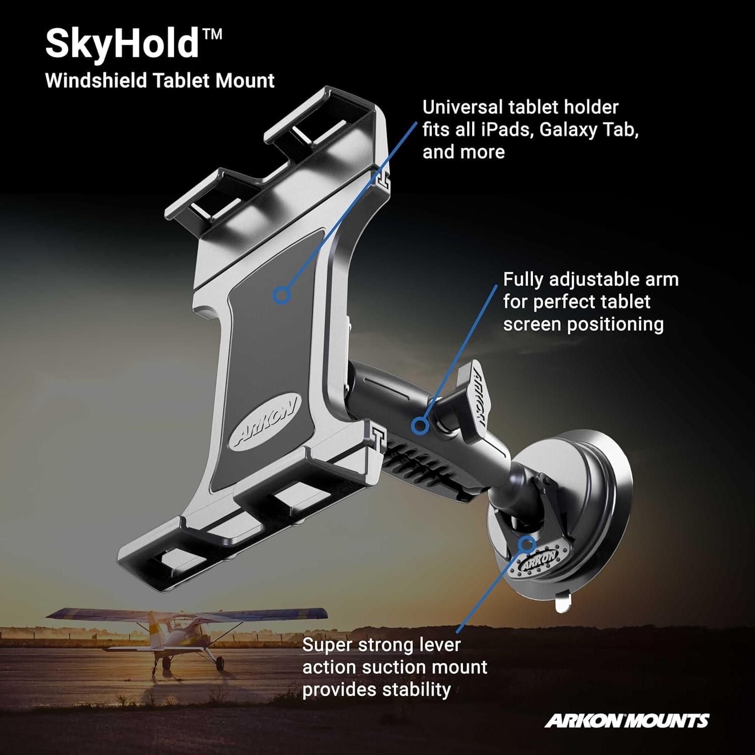 Soporte de Ventana ARKON SkyHold para Tabletas 7" a 18.4"