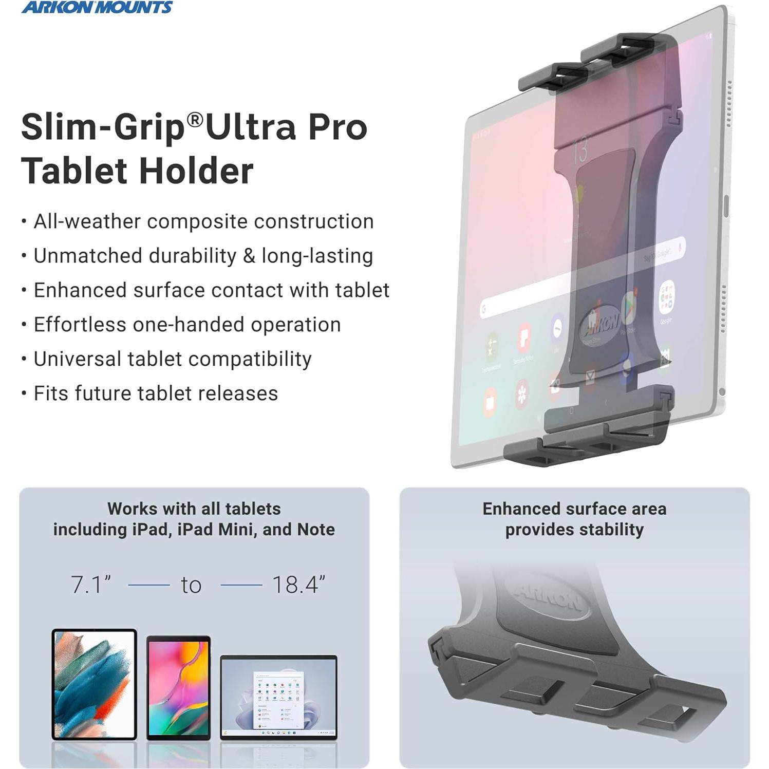 Soporte de Ventana ARKON SkyHold para Tabletas 7" a 18.4"