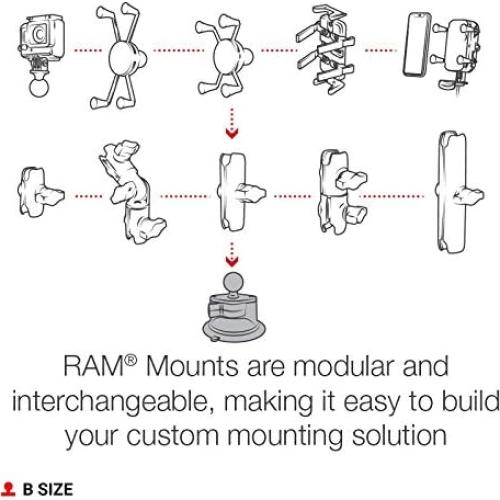 Base de Ventosa RAM MOUNTS Twist-Lock 8.38 cm para Parabrisas