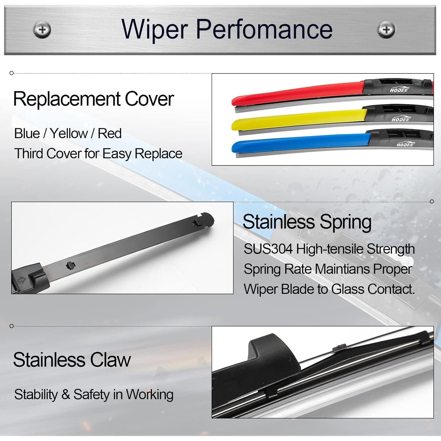 Limpiaparabrisas HODEE para Ford Escape 2013-2019 71.12 cm + 27.94 cm